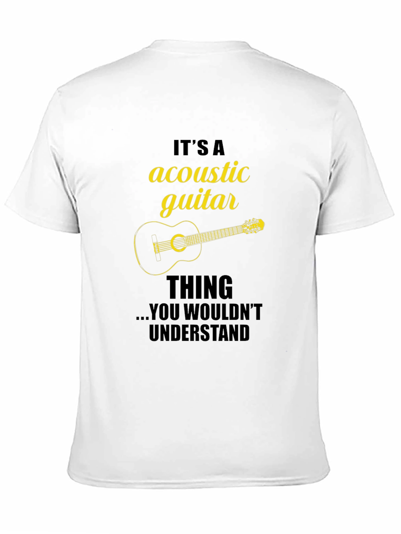 Acoustic Guitar Thing Graphic Tee Shirt