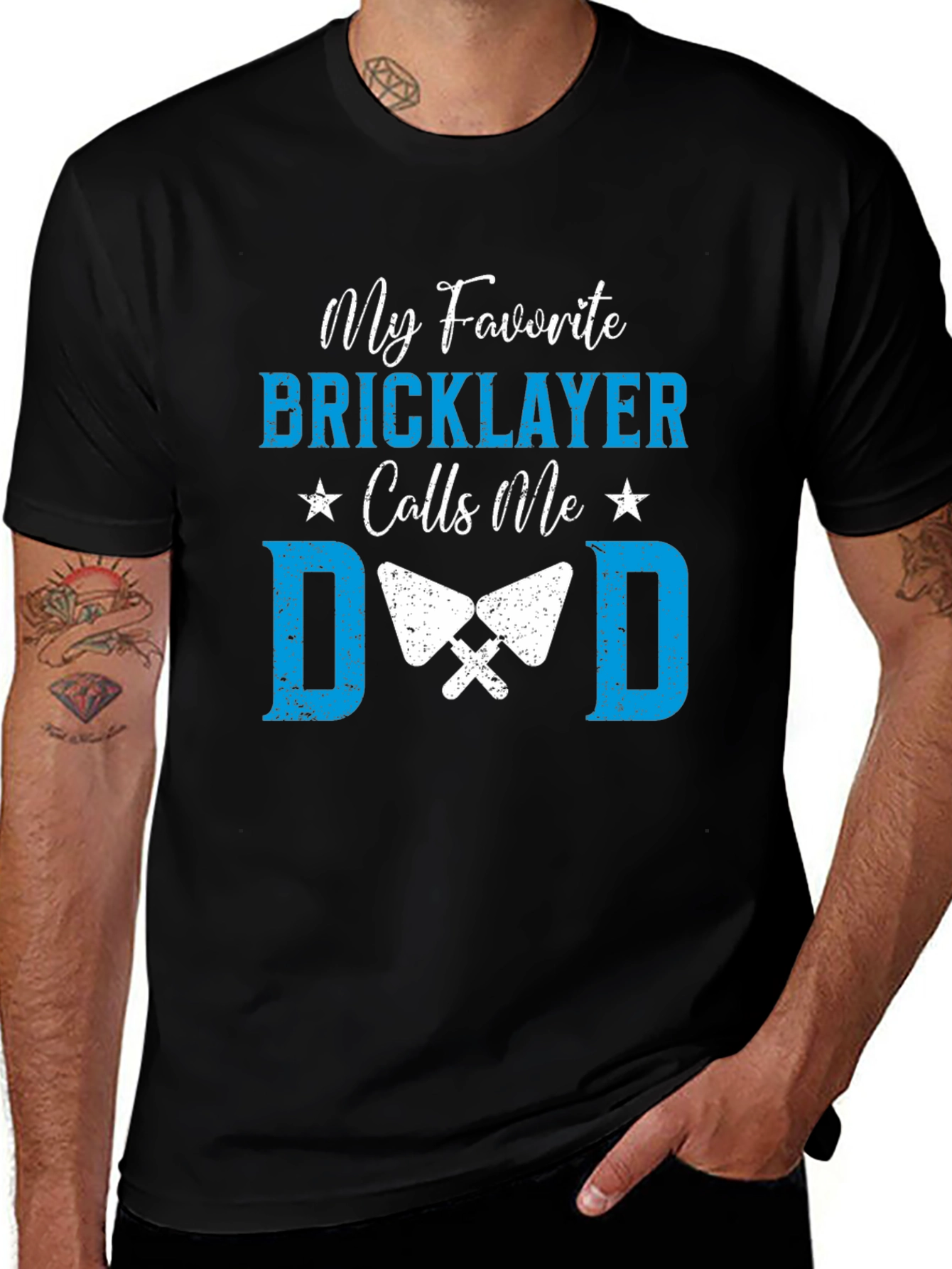 Bricklayer Dad T-Shirt - Gift for Fathers