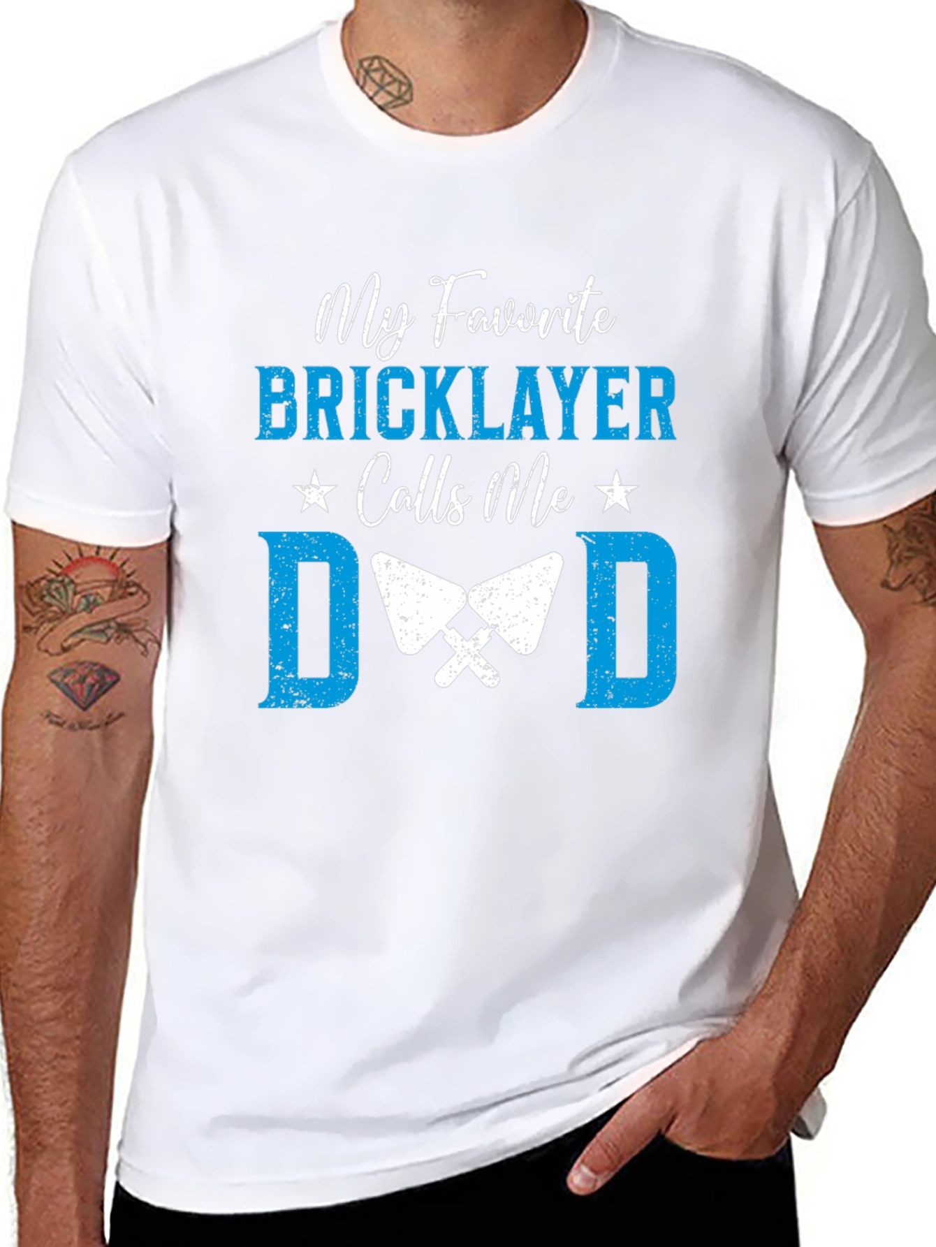 Bricklayer Dad T-Shirt - Gift for Fathers