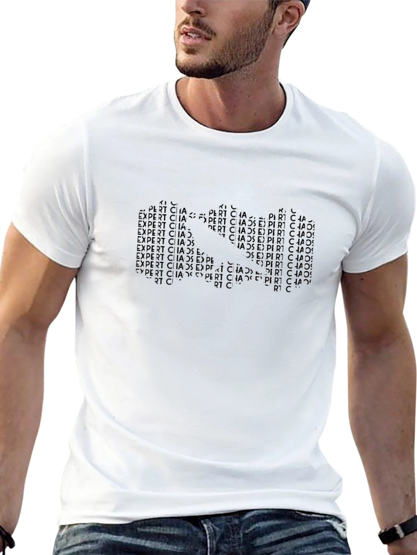 Expert Chaos Black Graphic T-Shirt