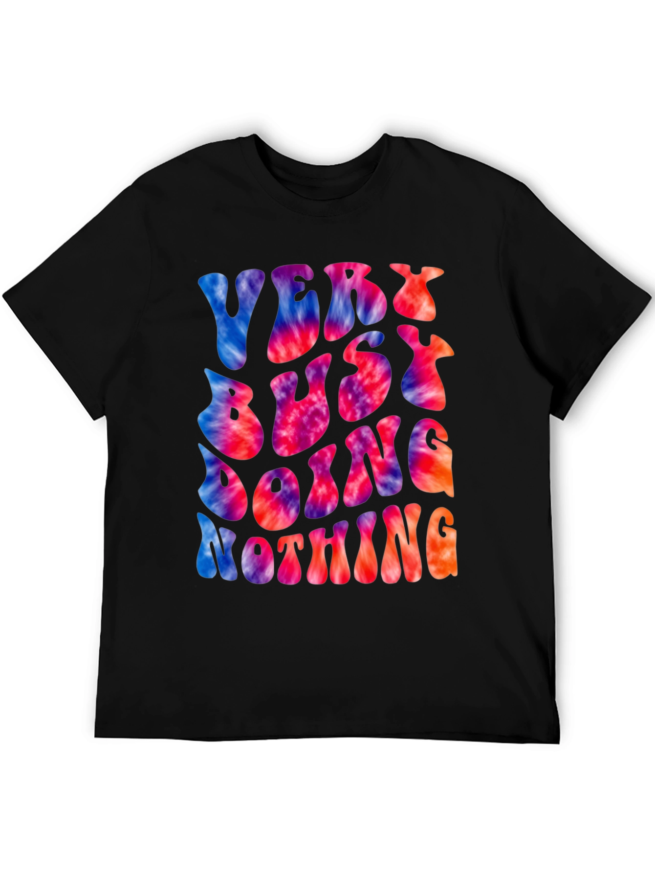 Very Busy Doing Nothing Tie Dye Graphic Tee