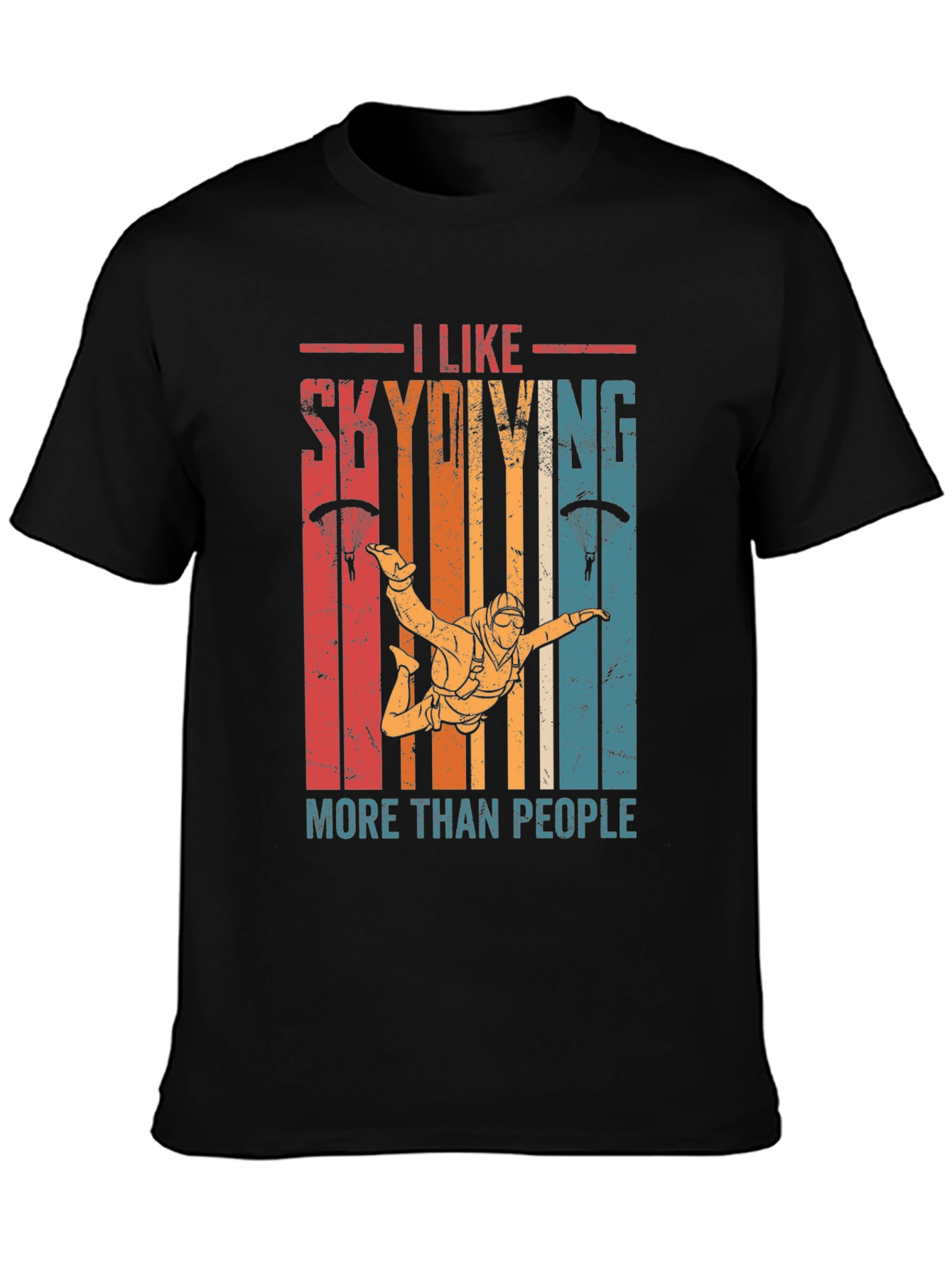 I Like Skydiving More Than People T-Shirt
