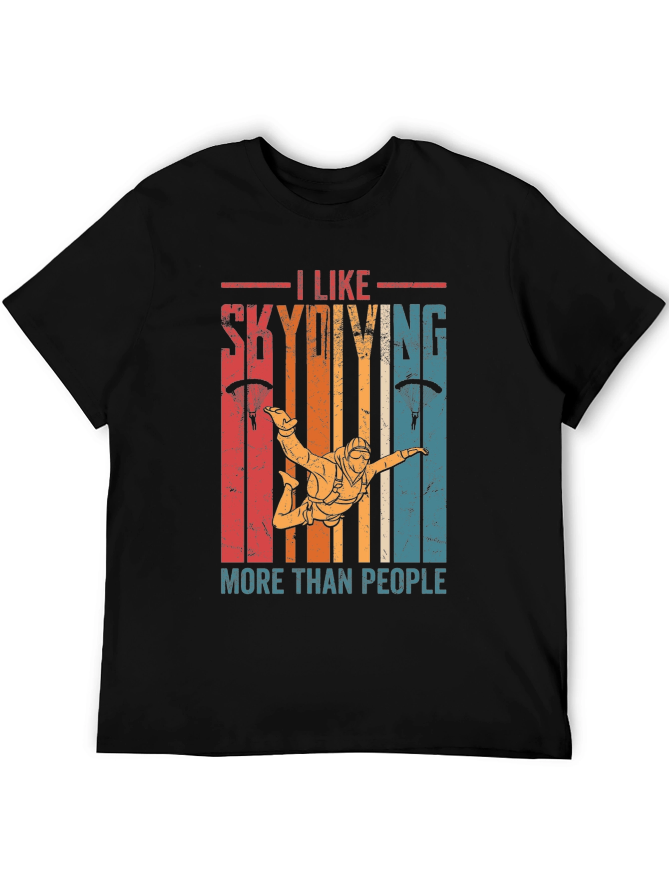 I Like Skydiving More Than People T-Shirt