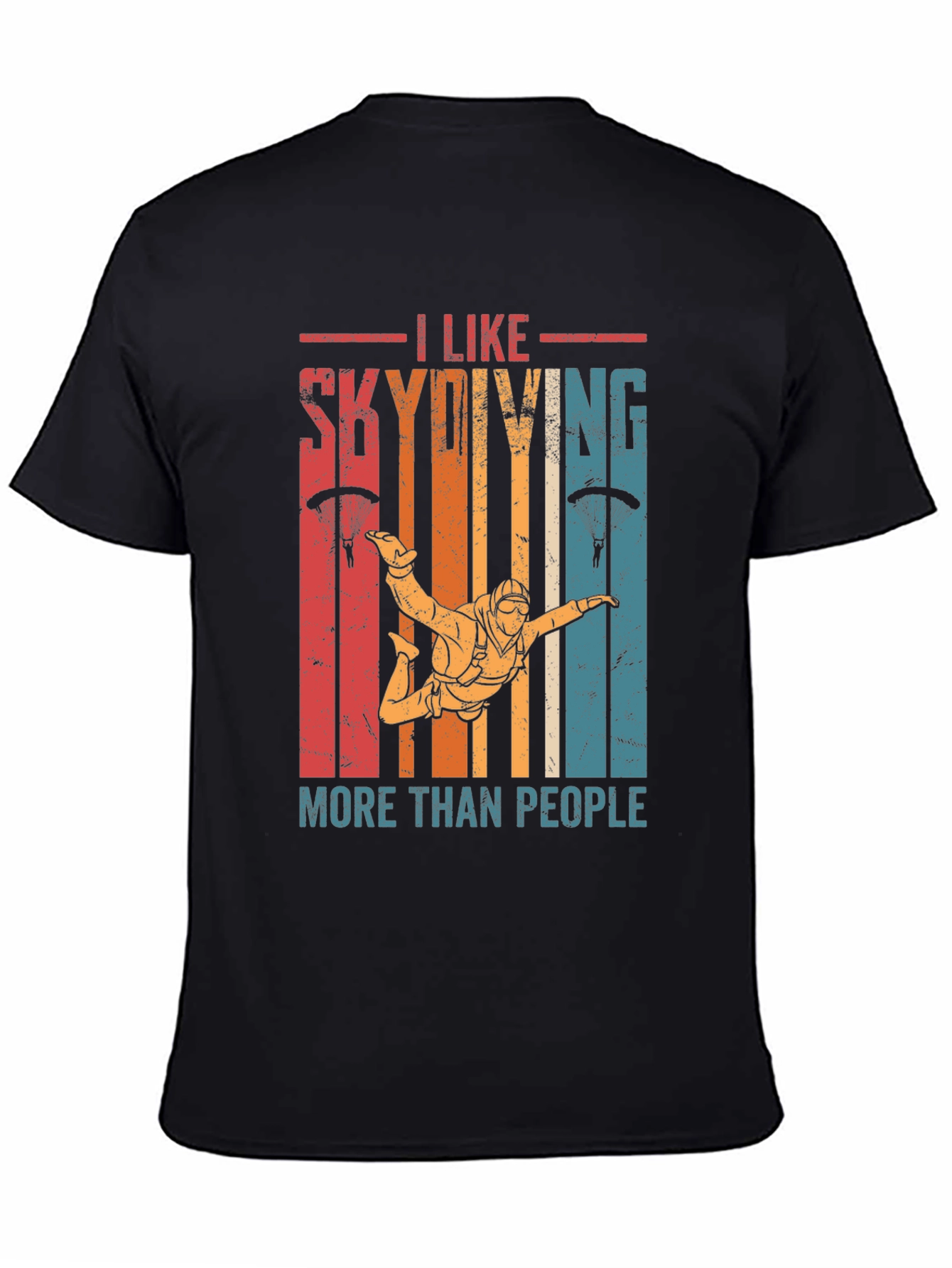 I Like Skydiving More Than People T-Shirt