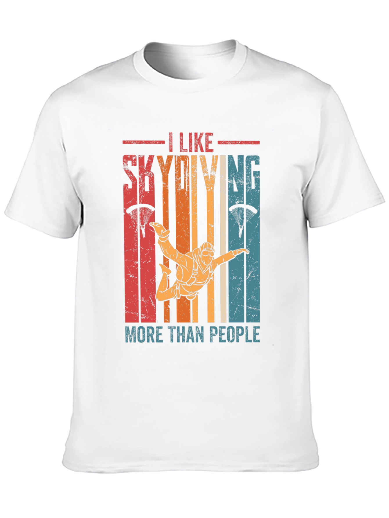 I Like Skydiving More Than People T-Shirt