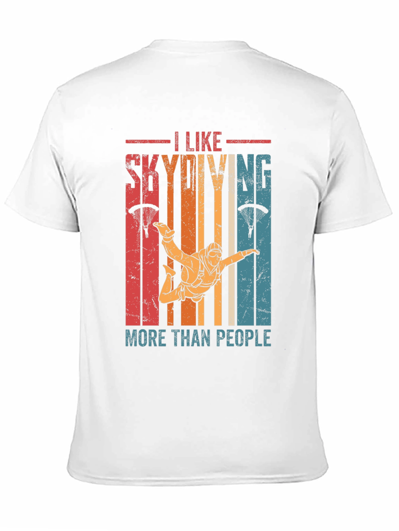 I Like Skydiving More Than People T-Shirt