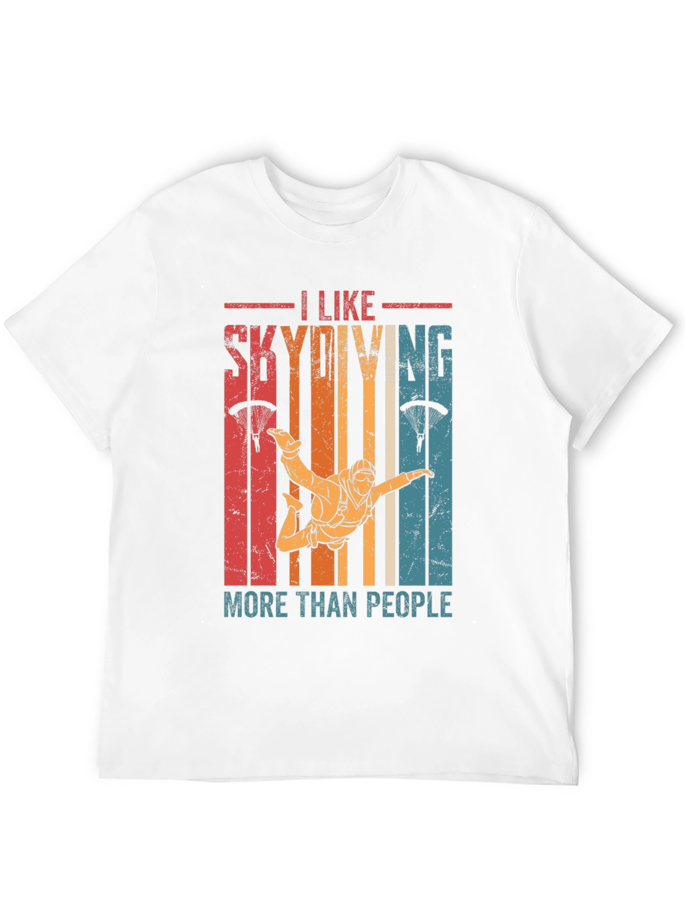 I Like Skydiving More Than People T-Shirt