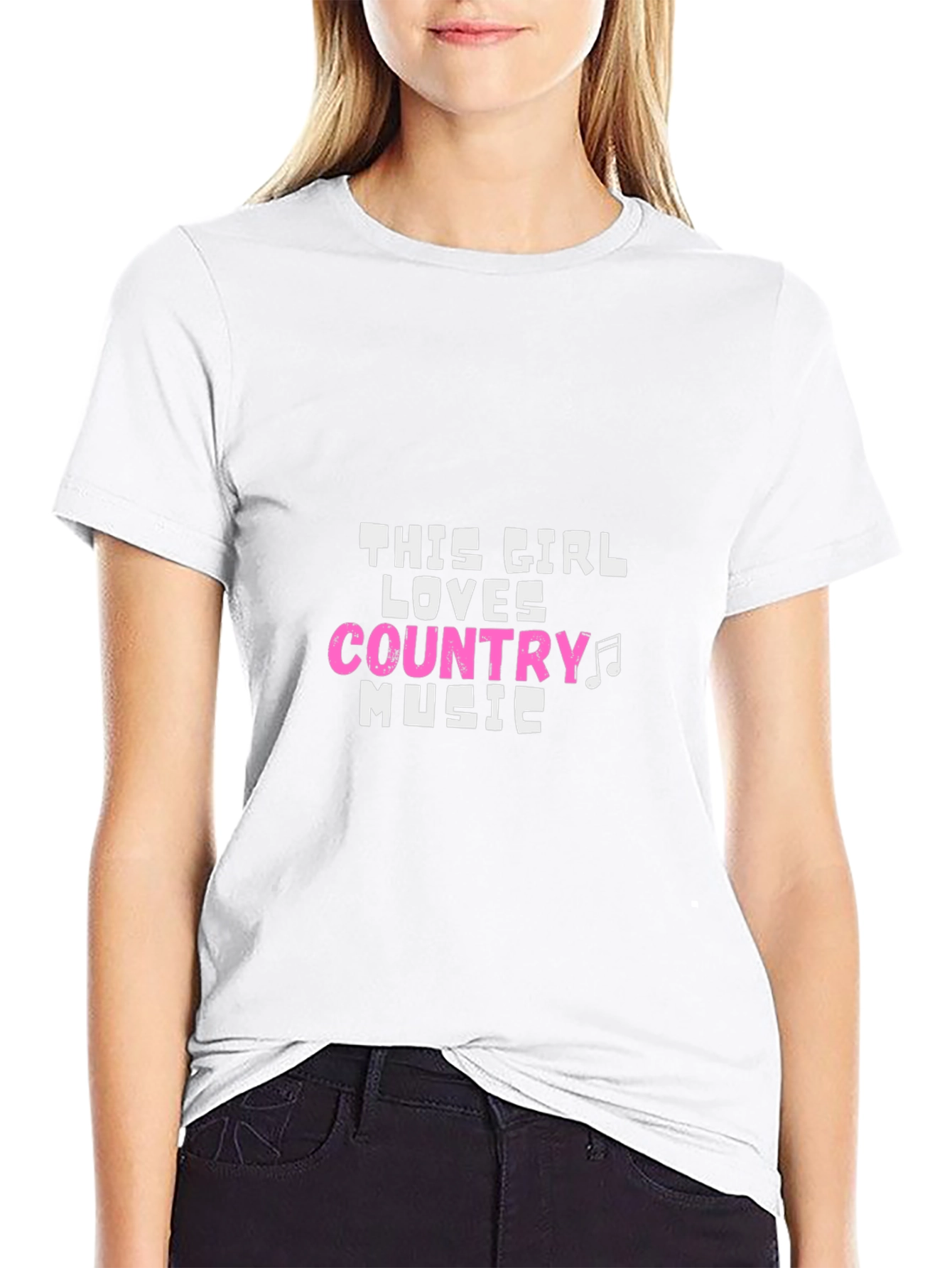 Country Music Lover T-Shirt - Black