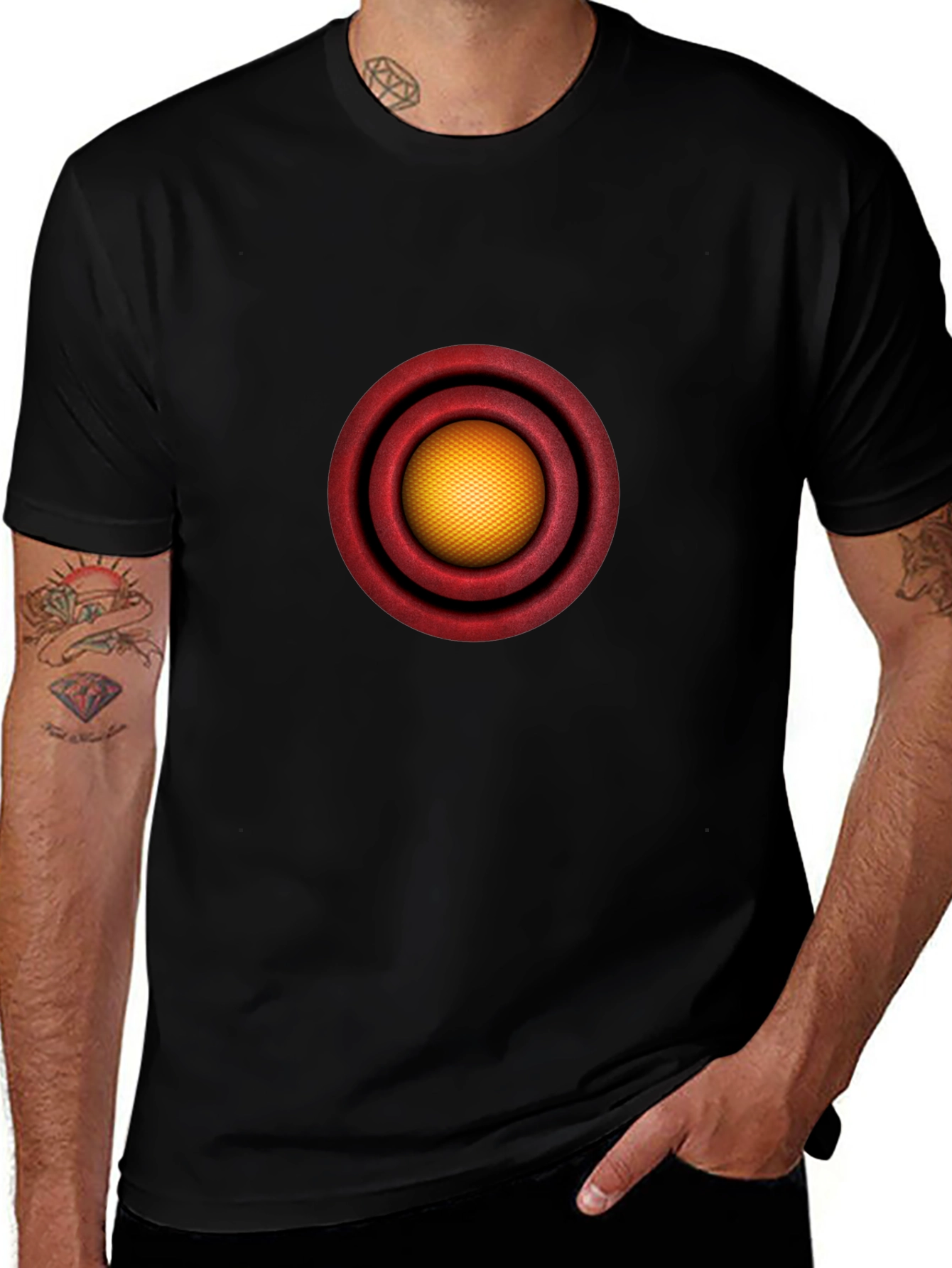 Geometric Target Graphic T-Shirt