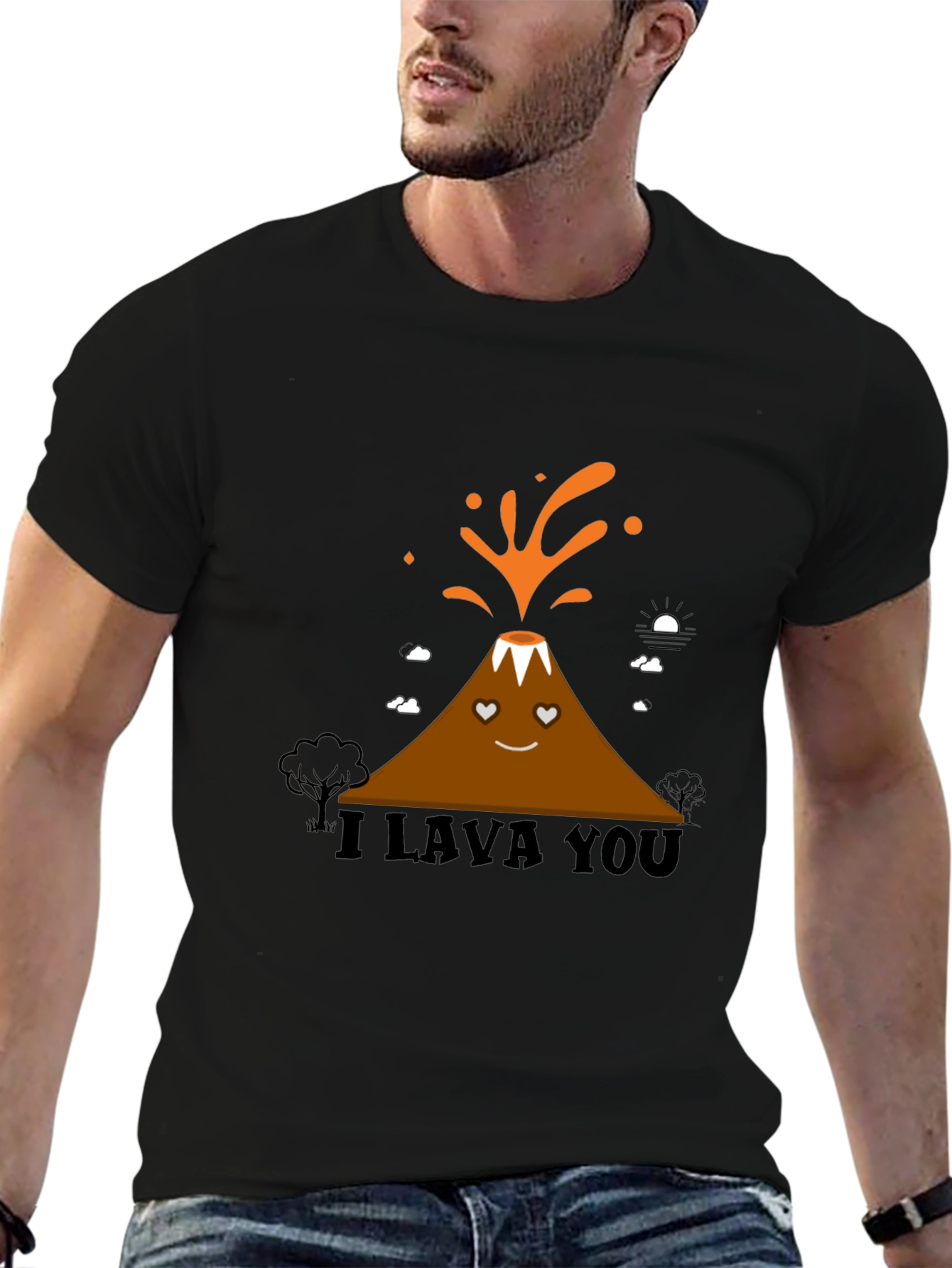 I Lava You Graphic Tee - Mens Black T-Shirt