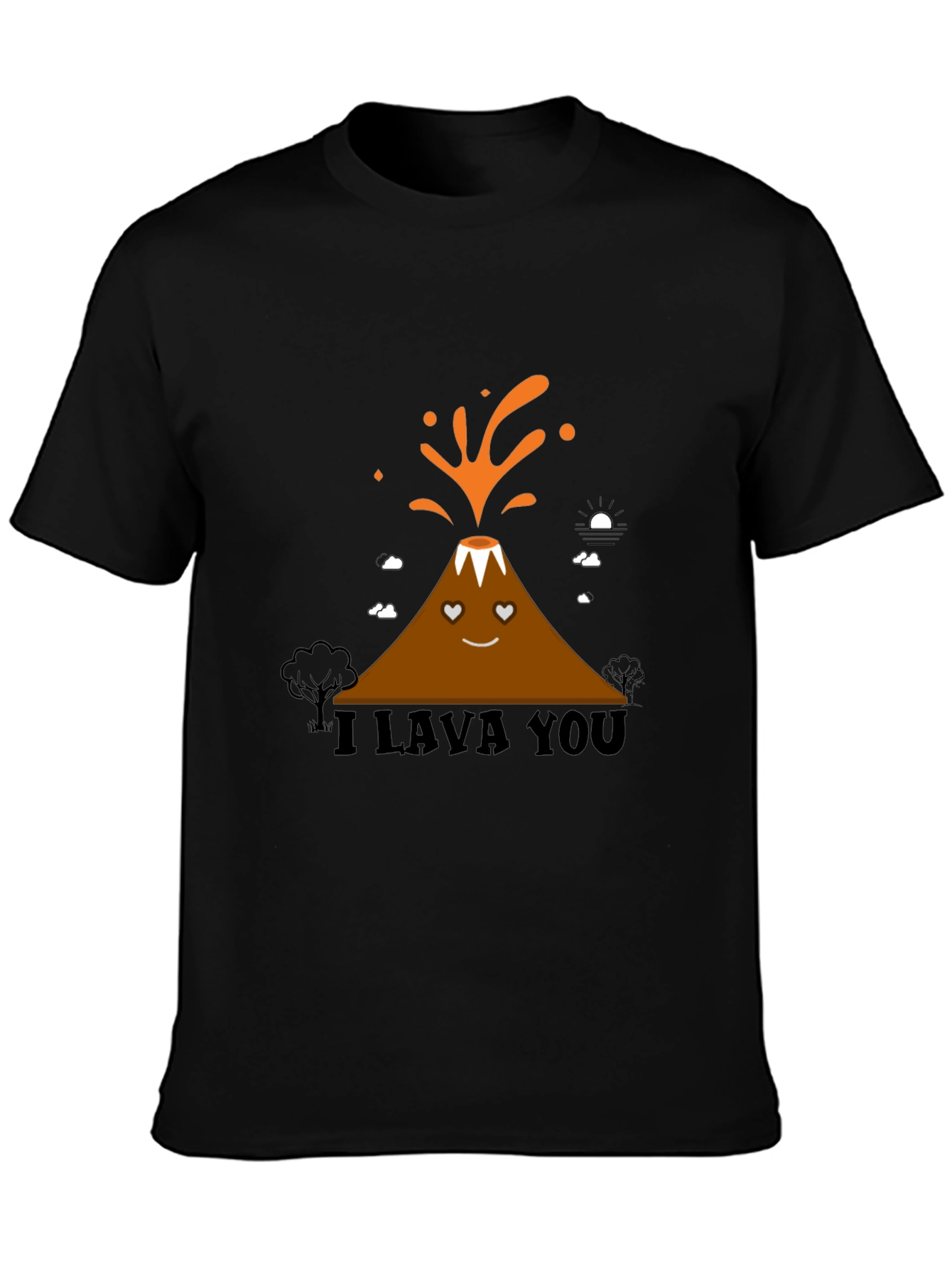 I Lava You Graphic Tee - Mens Black T-Shirt