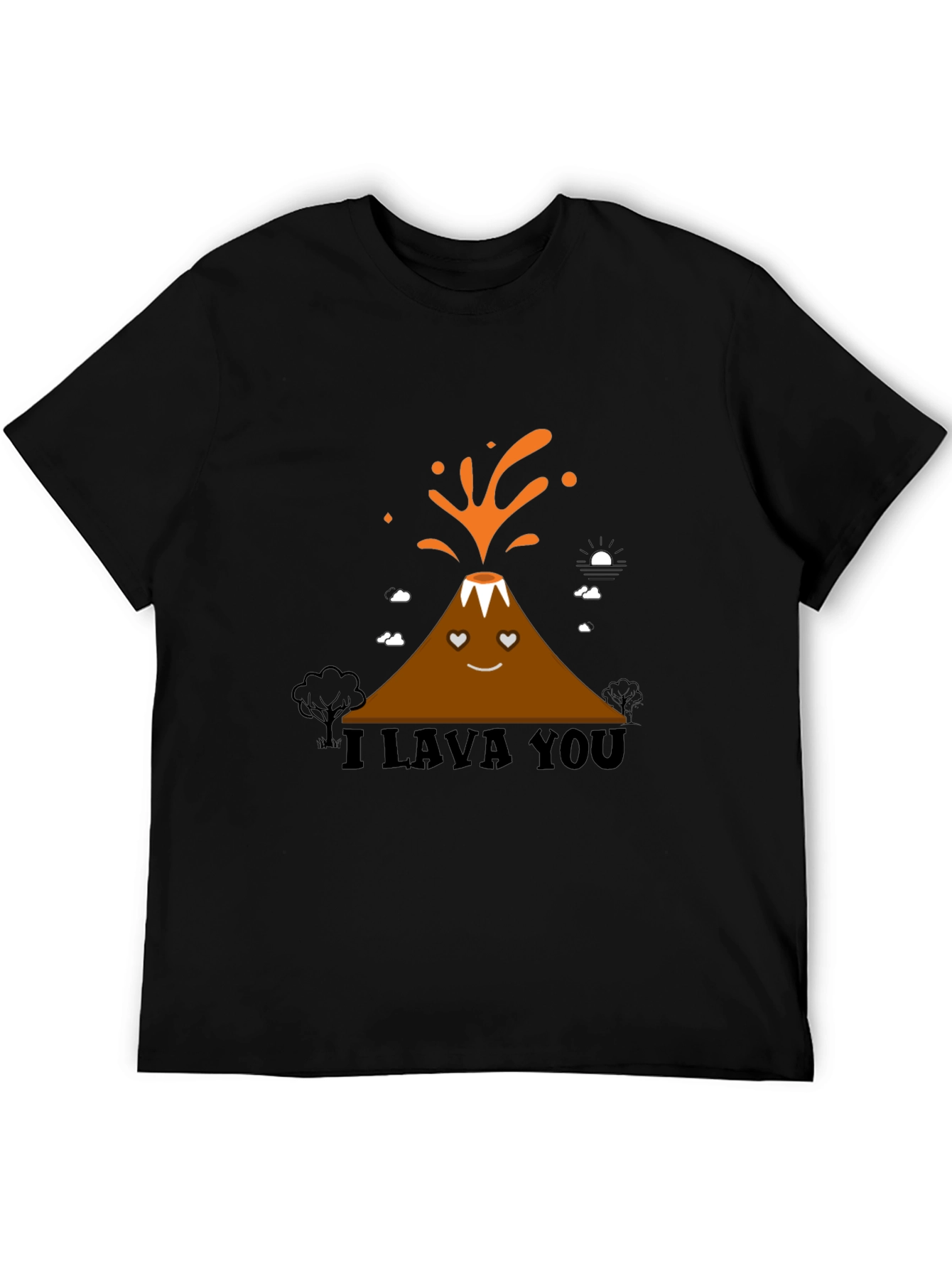 I Lava You Graphic Tee - Mens Black T-Shirt