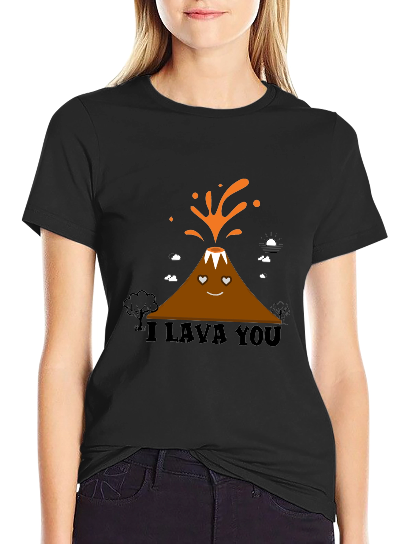 I Lava You Graphic Tee - Mens Black T-Shirt