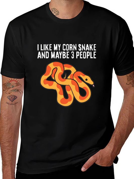 Corn Snake Lover Tee - I Like My Corn Snake & Maybe 3 People