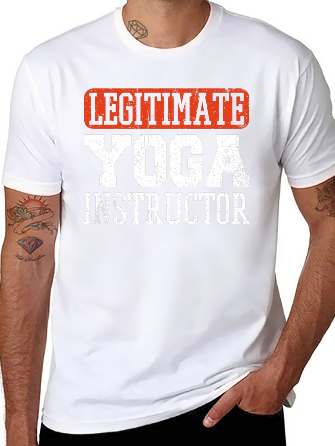 Legitimate Yoga Instructor T-Shirt - Black Graphic Tee