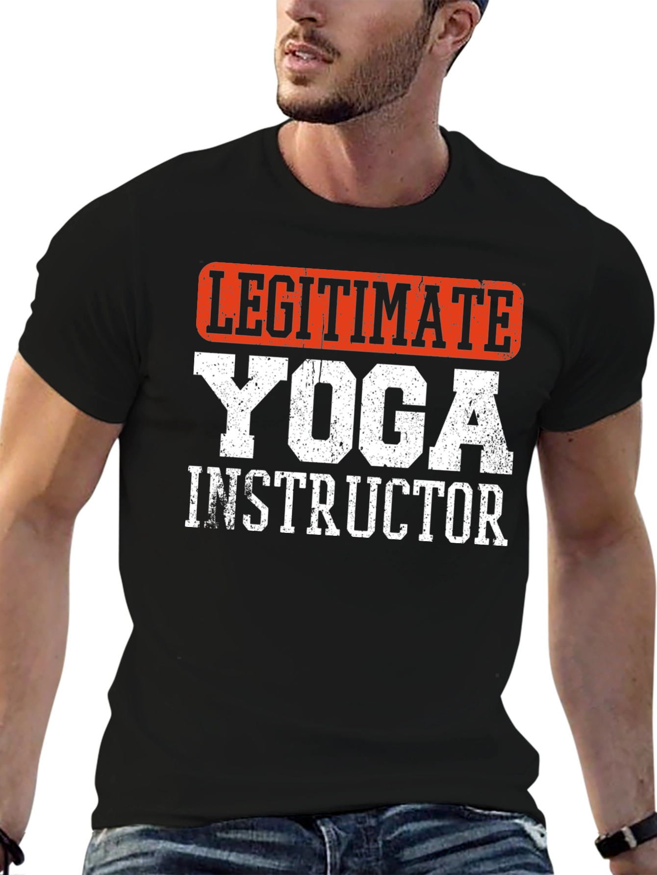 Legitimate Yoga Instructor T-Shirt - Black Graphic Tee