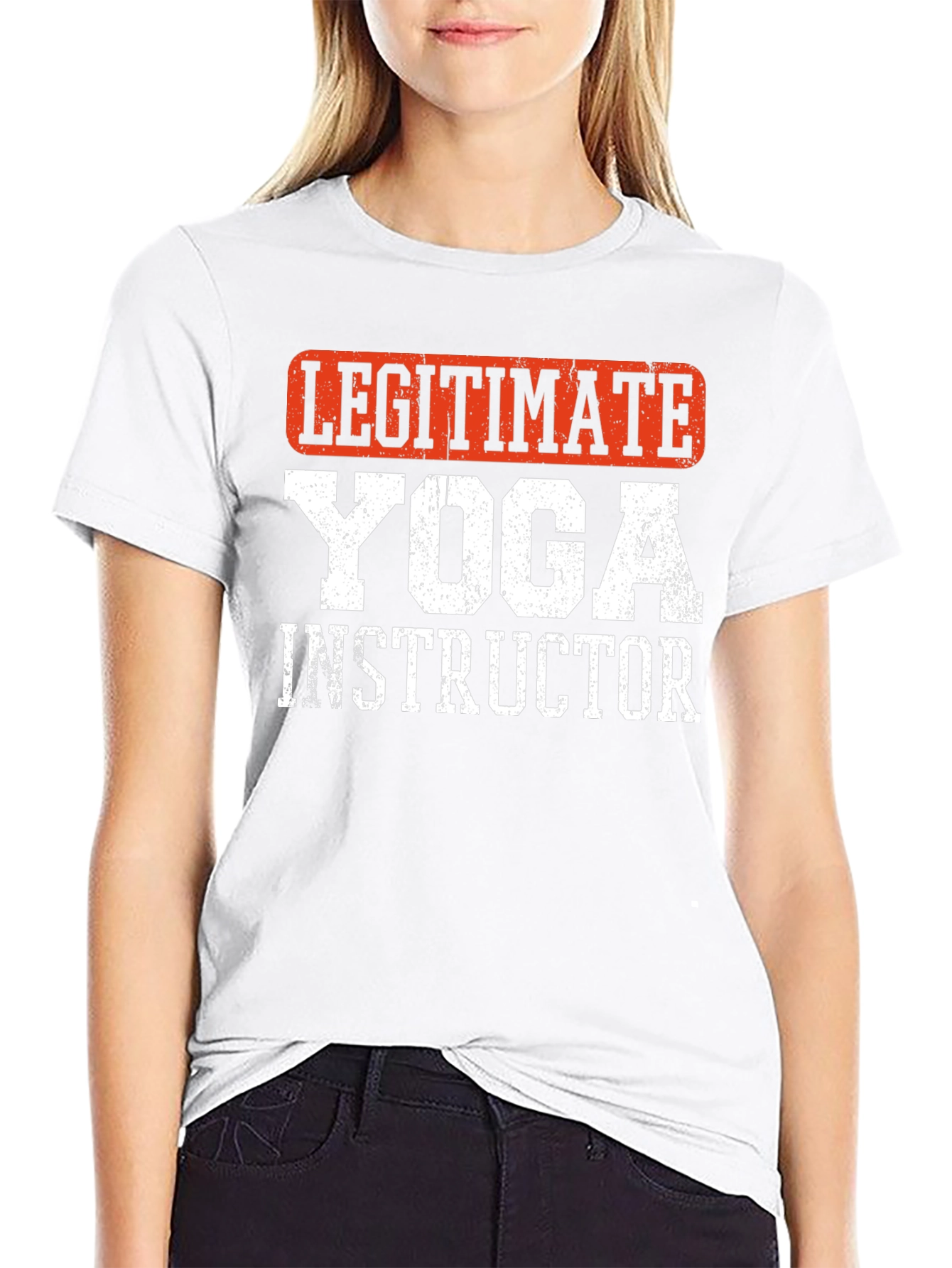 Legitimate Yoga Instructor T-Shirt - Black Graphic Tee