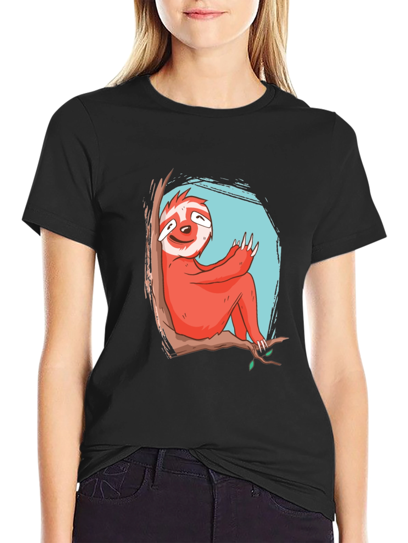 Sloth Graphic T-Shirt - Relaxed Fit