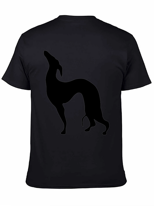 Black Greyhound Silhouette T-Shirt