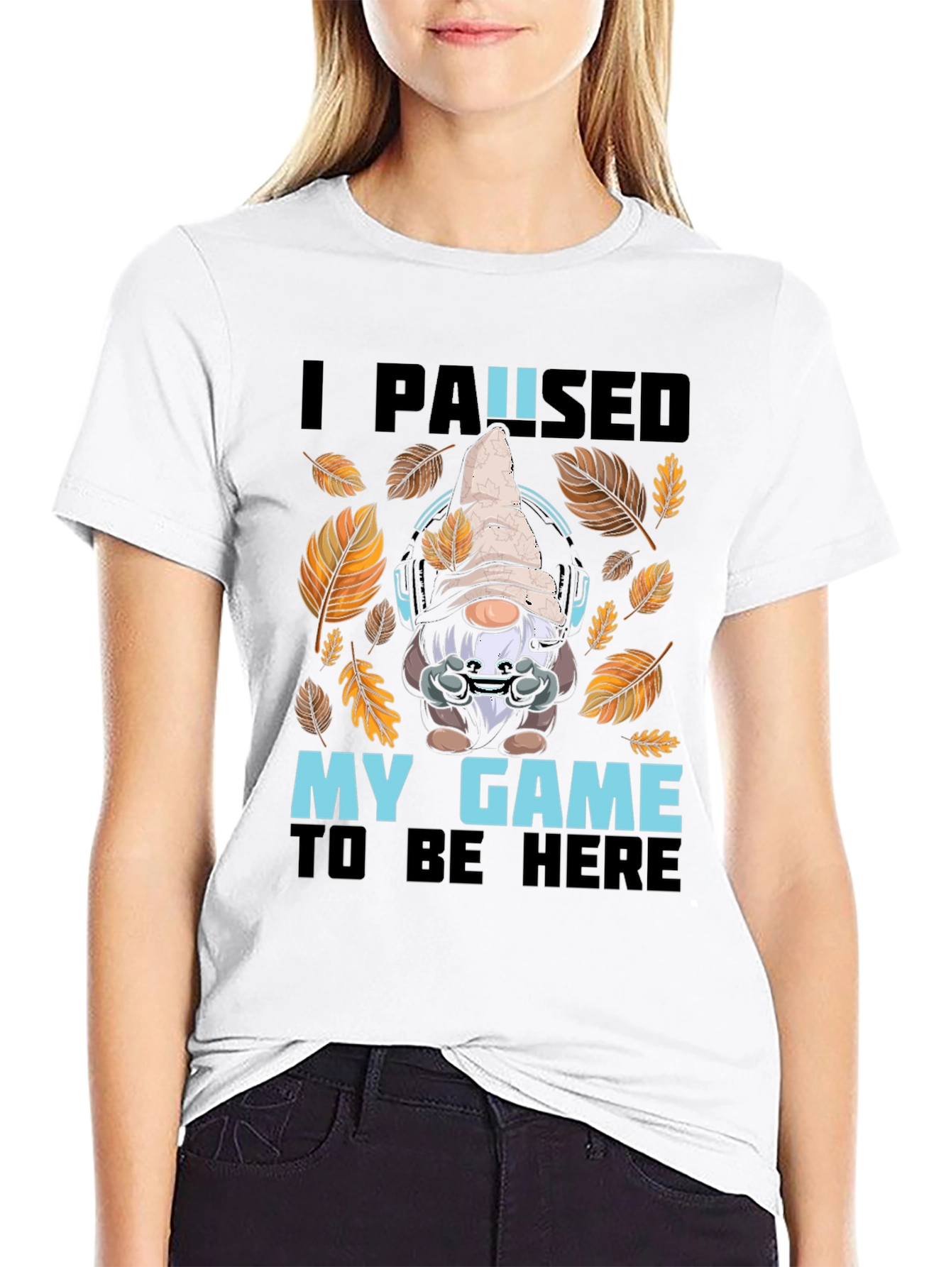 Gamer Gnome T-Shirt - I Paused My Game