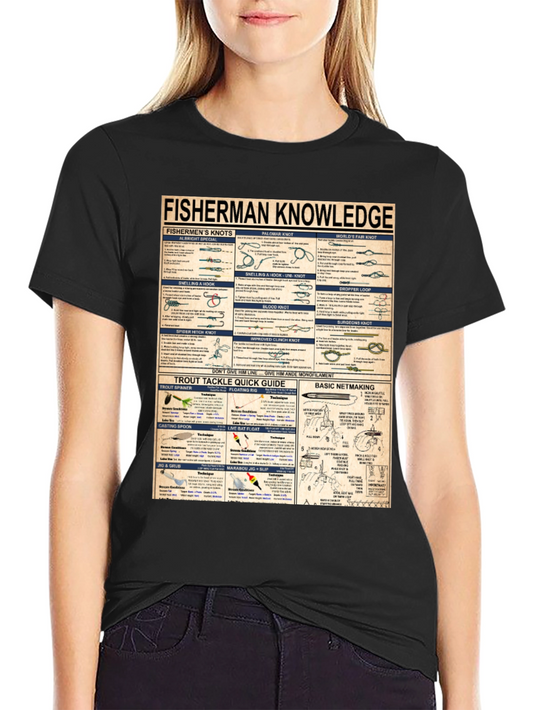 Fisherman Knowledge Graphic T-Shirt