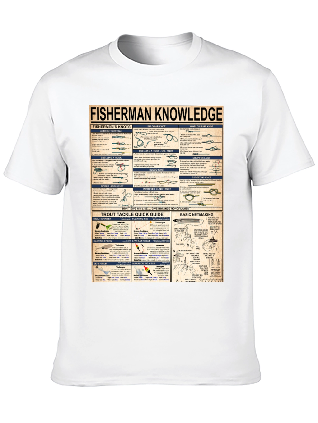 Fisherman Knowledge Graphic T-Shirt