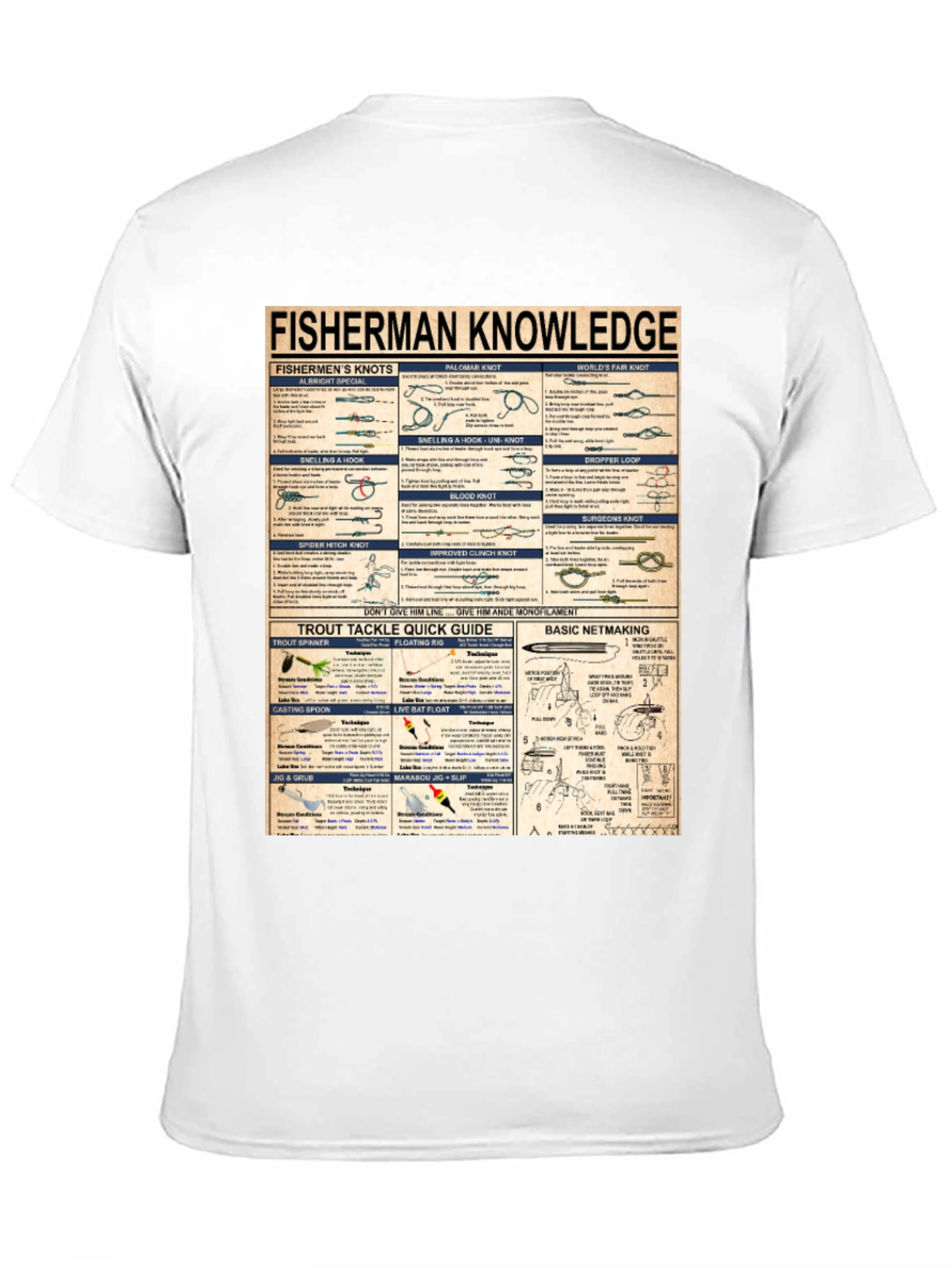 Fisherman Knowledge Graphic T-Shirt