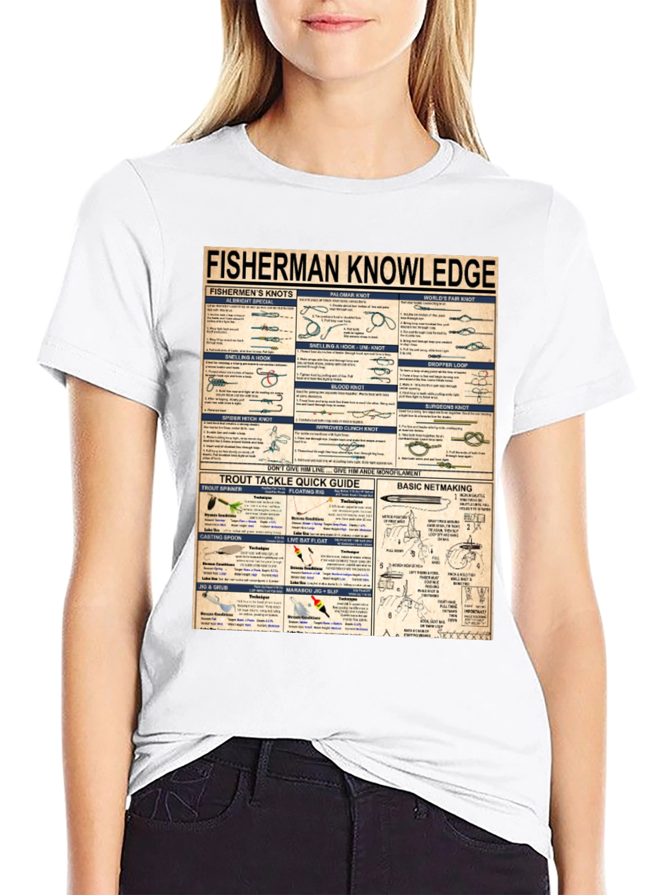 Fisherman Knowledge Graphic T-Shirt