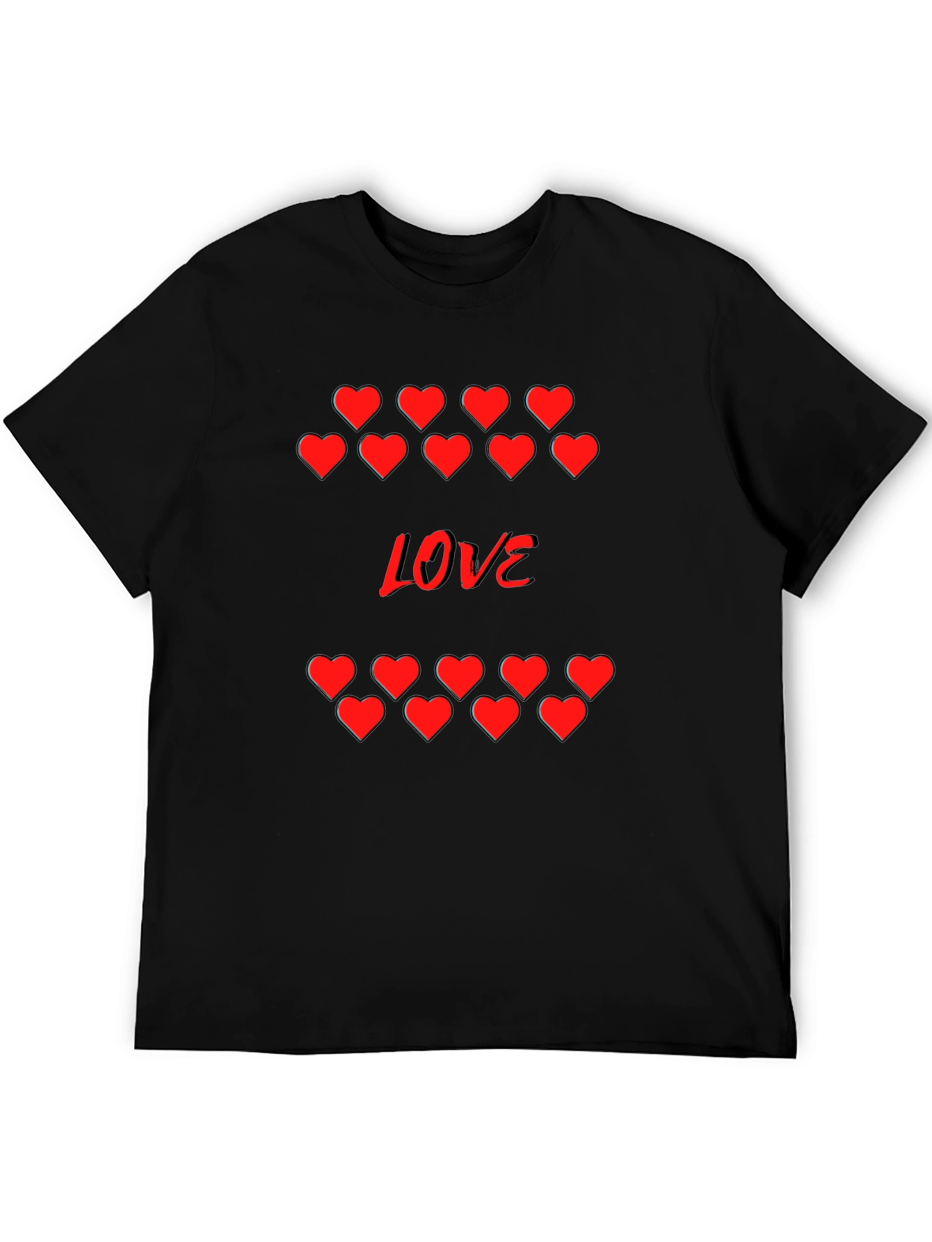Heart Love Graphic Tee - Stylish Valentines Day T-Shirt
