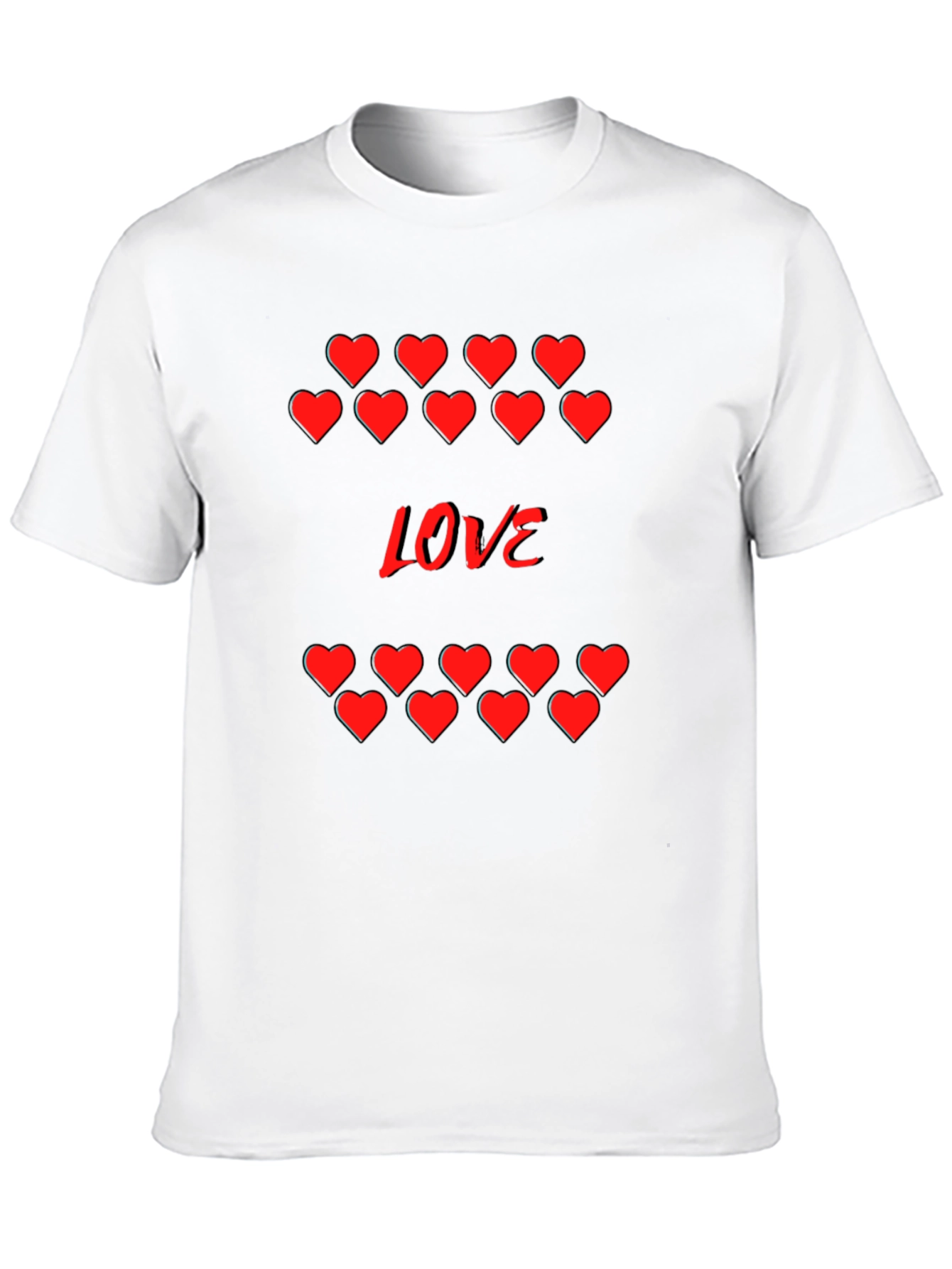 Heart Love Graphic Tee - Stylish Valentines Day T-Shirt