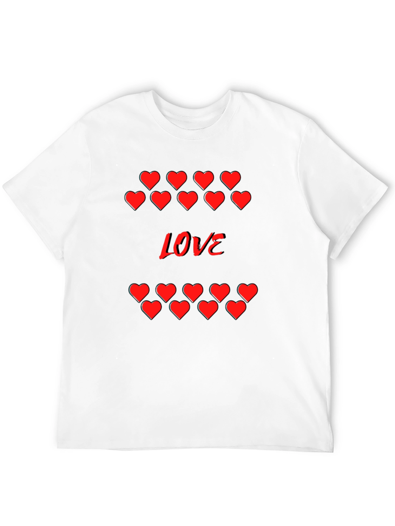 Heart Love Graphic Tee - Stylish Valentines Day T-Shirt