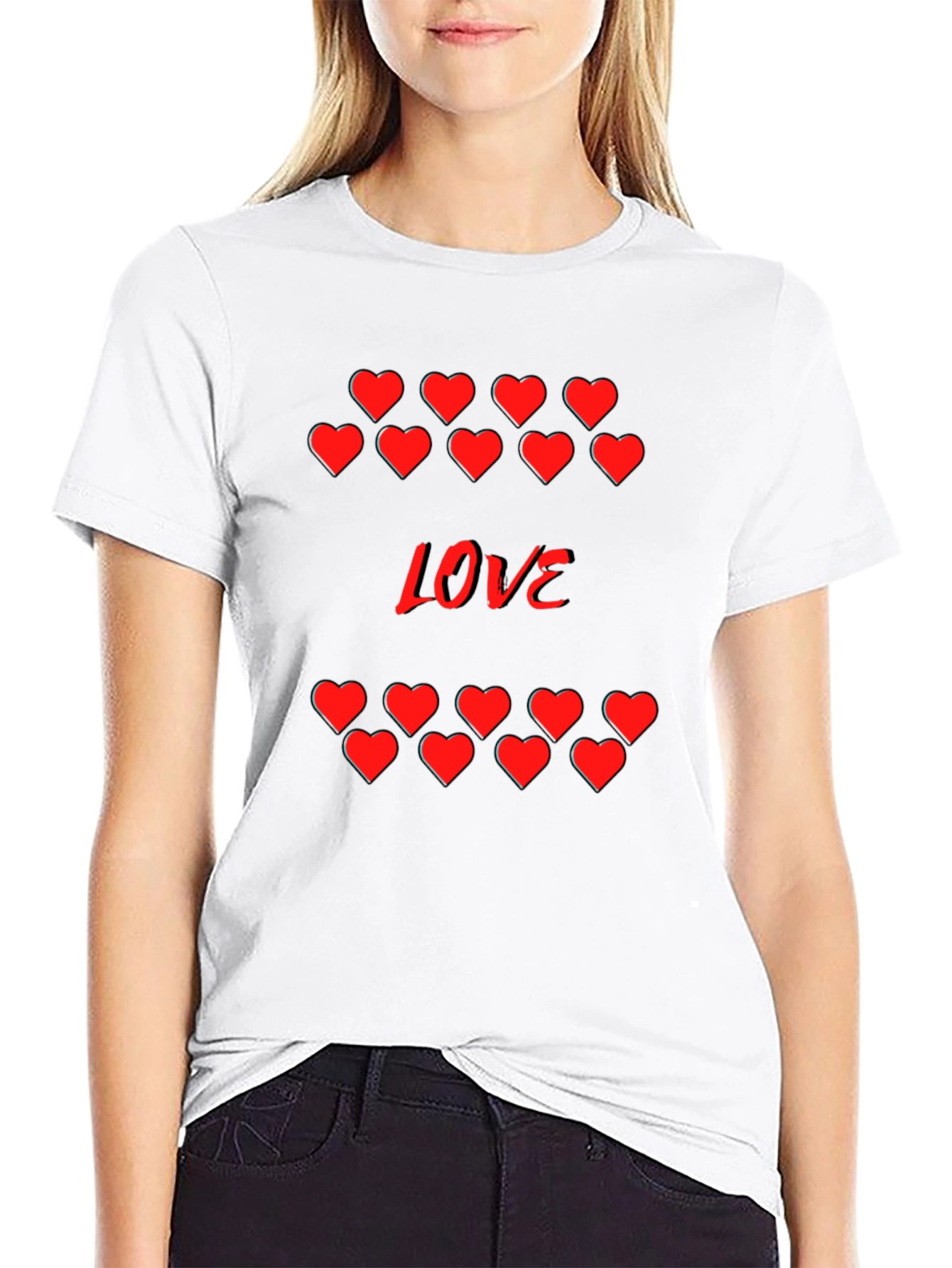 Heart Love Graphic Tee - Stylish Valentines Day T-Shirt