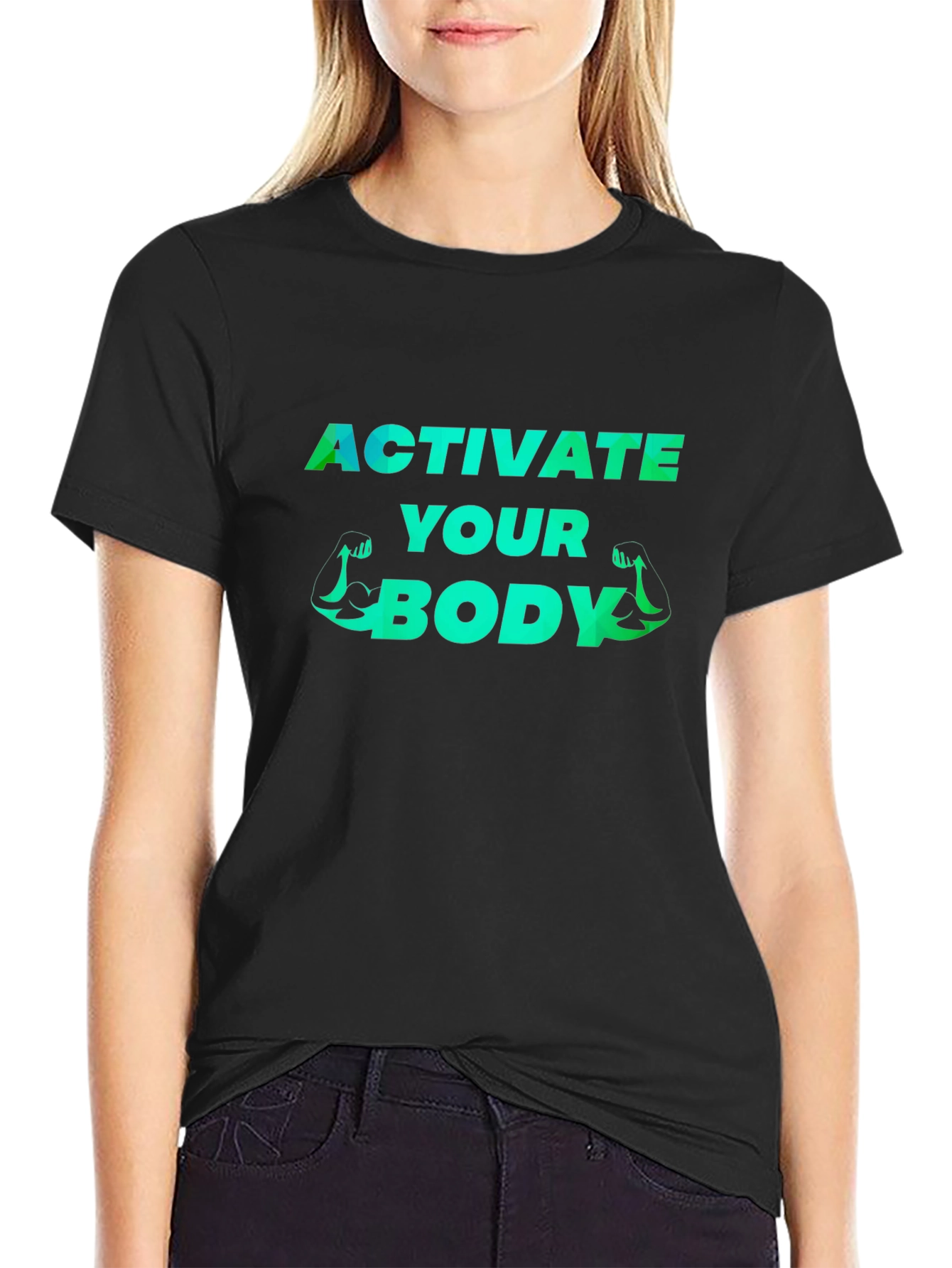 Activate Your Body Graphic Tee - Fitness Motivation Shirt