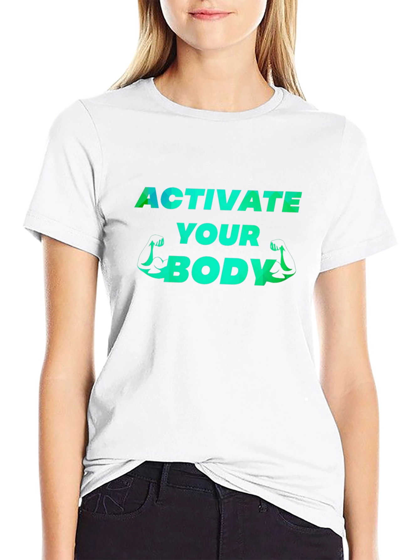 Activate Your Body Graphic Tee - Fitness Motivation Shirt