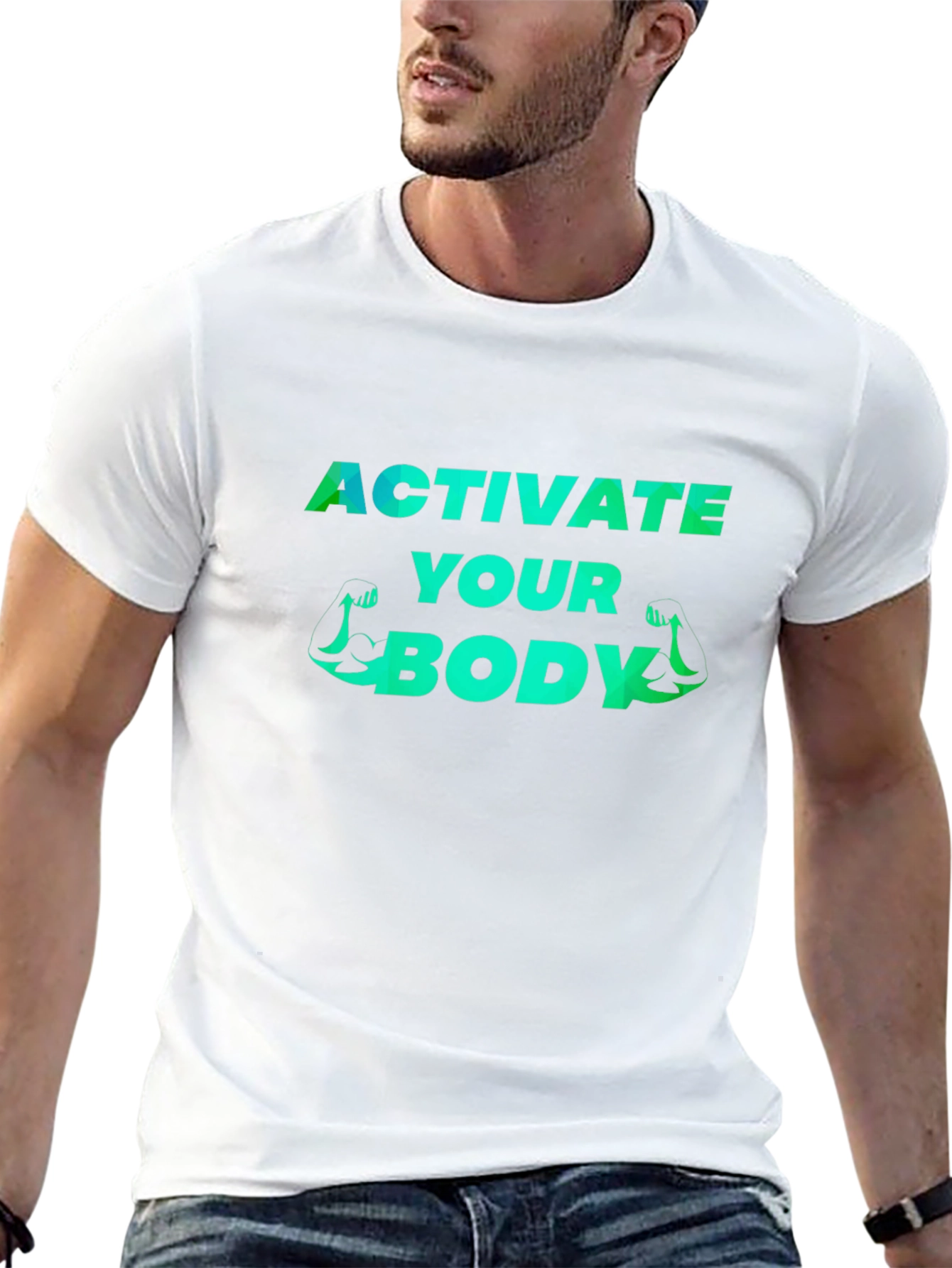 Activate Your Body Graphic Tee - Fitness Motivation Shirt
