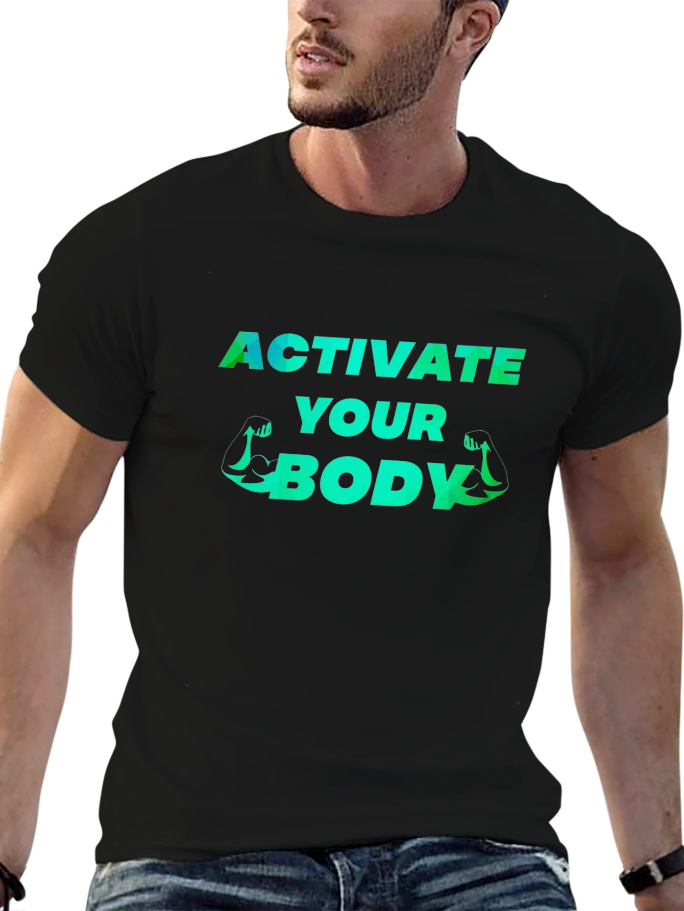 Activate Your Body Graphic Tee - Fitness Motivation Shirt