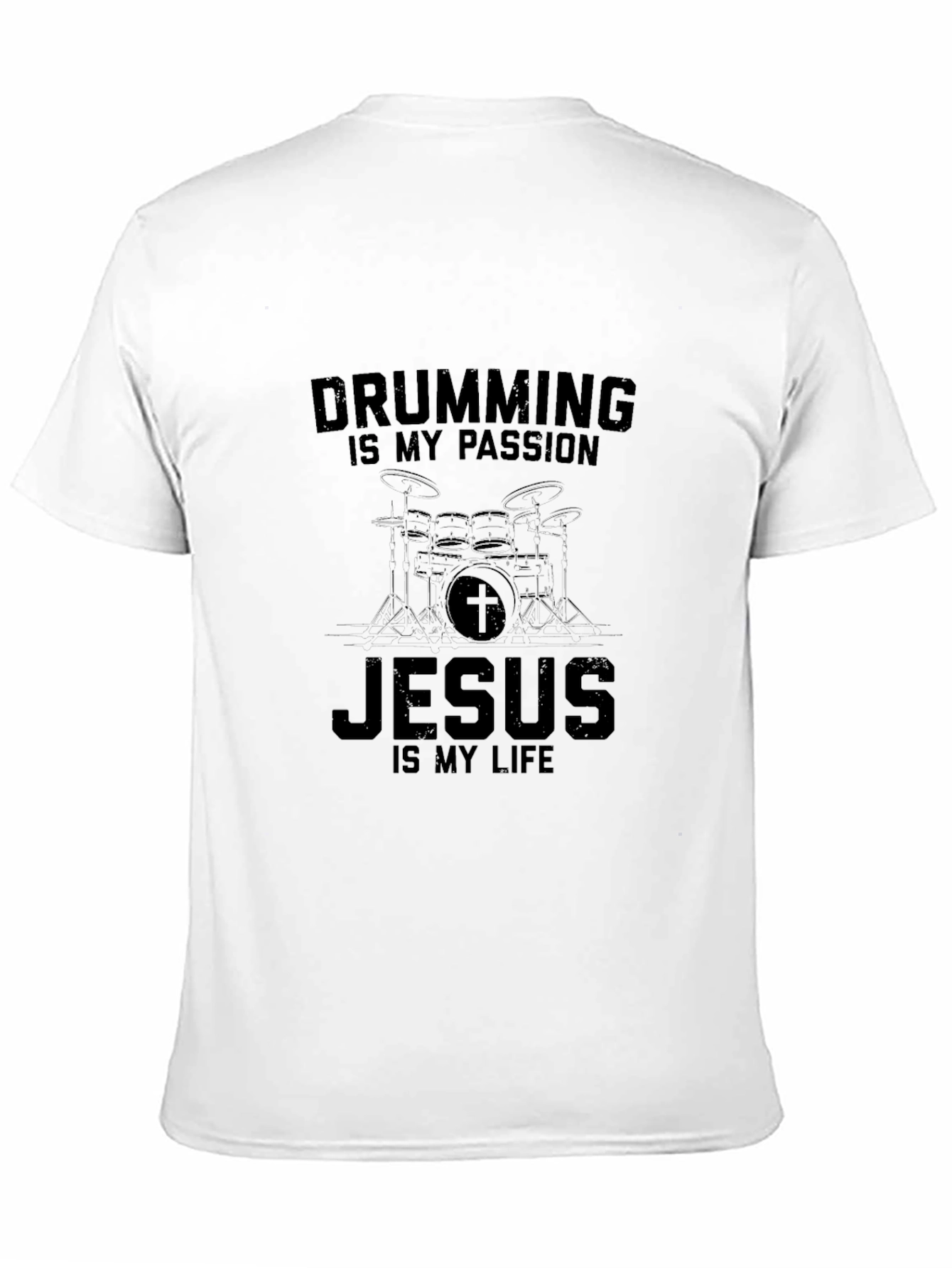 Drumming Jesus T-Shirt - Passion and Faith
