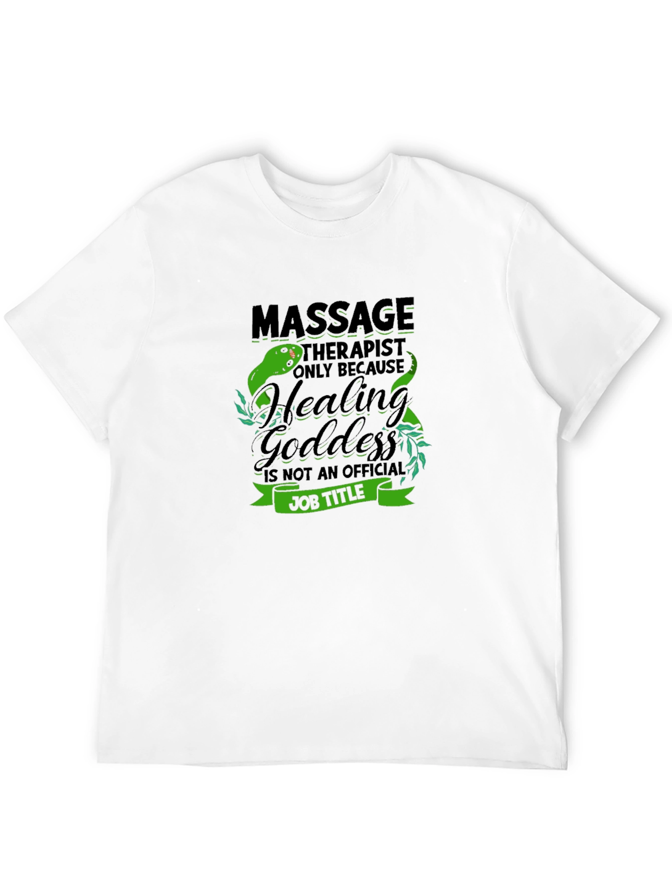 Massage Therapist Healing Goddess Black T-Shirt