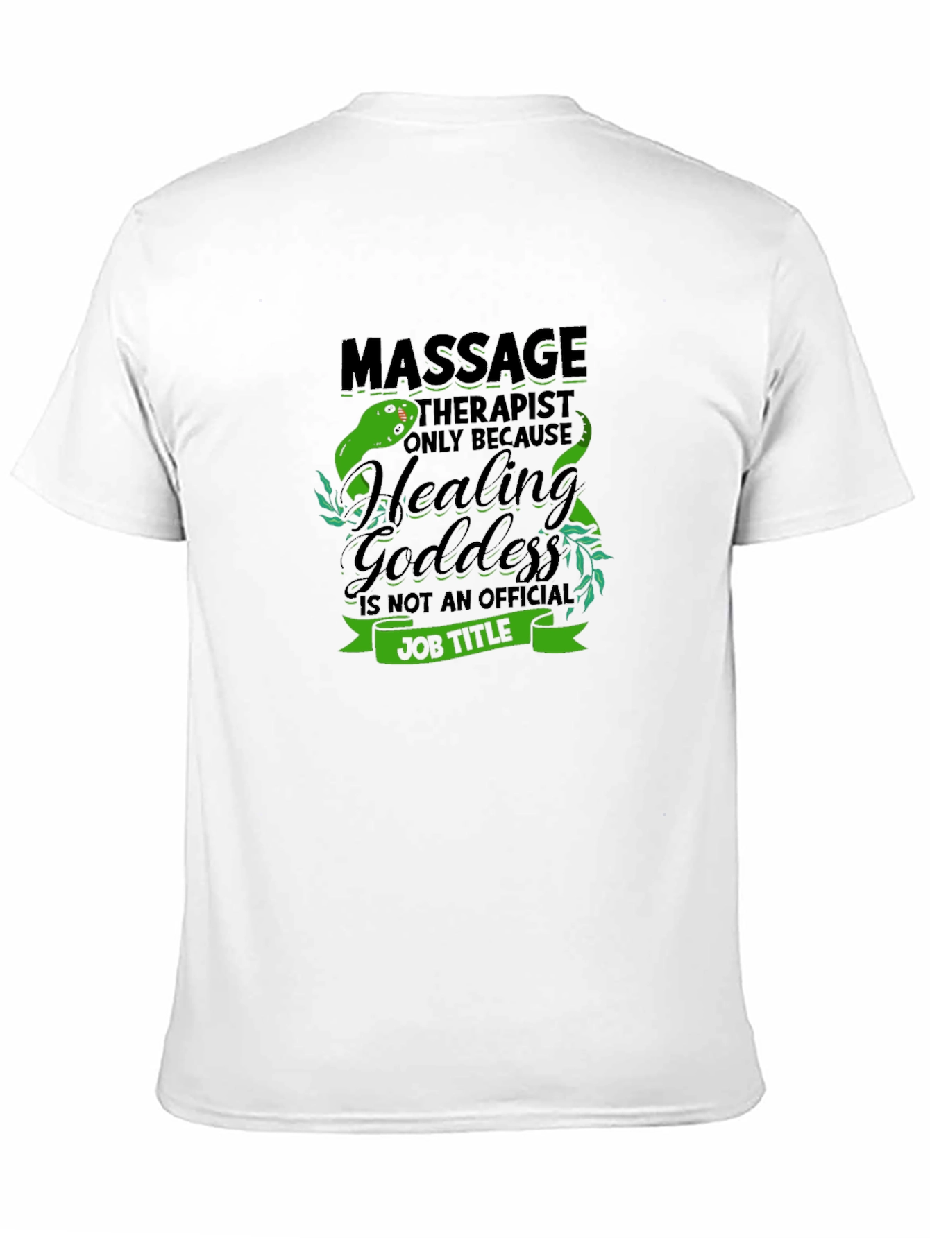 Massage Therapist Healing Goddess Black T-Shirt