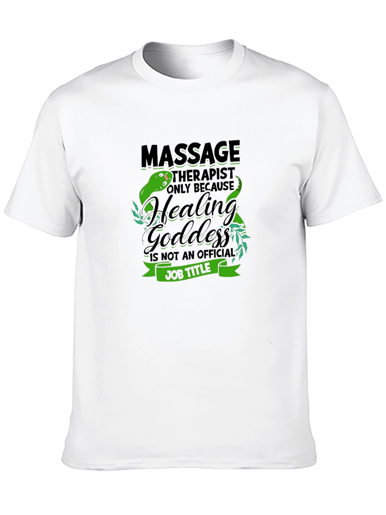 Massage Therapist Healing Goddess Black T-Shirt