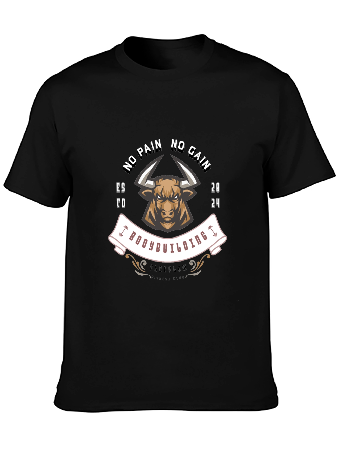 No Pain No Gain Bodybuilding T-Shirt