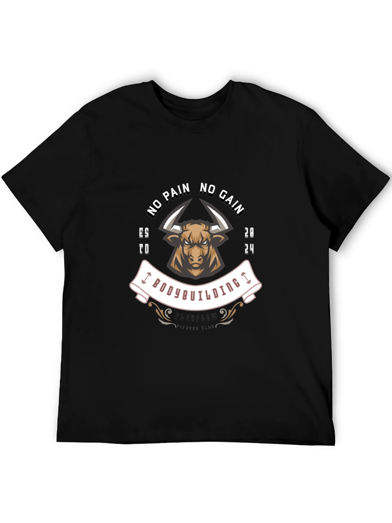 No Pain No Gain Bodybuilding T-Shirt