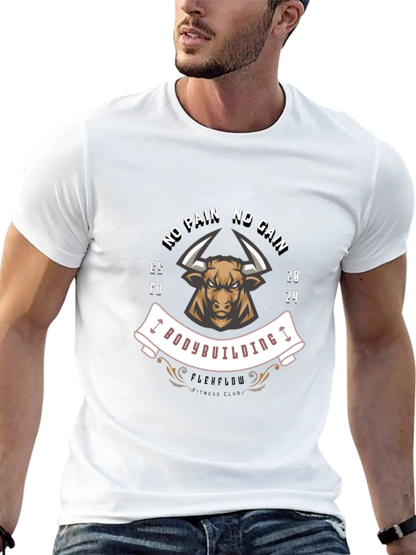 No Pain No Gain Bodybuilding T-Shirt