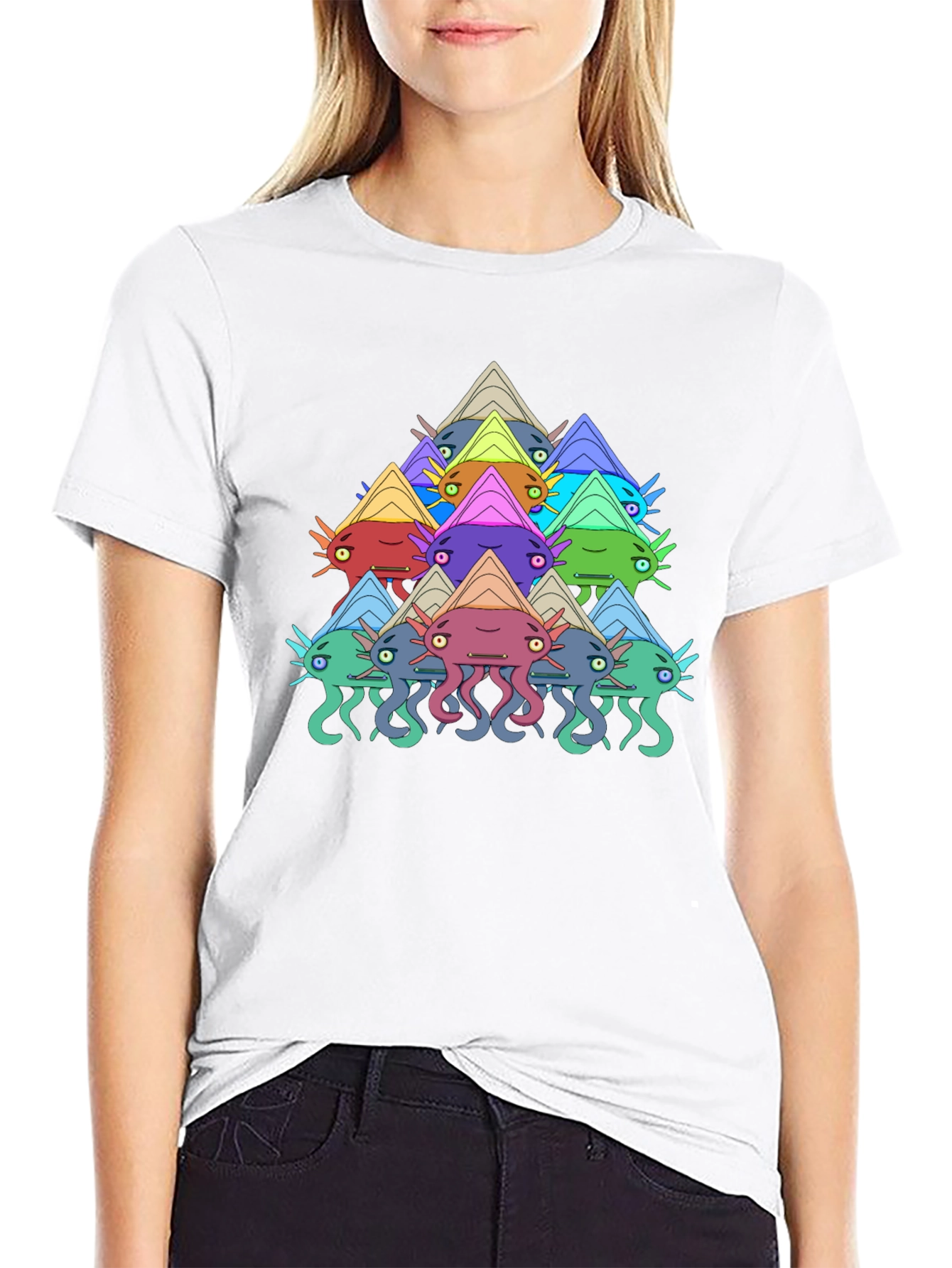 Funky Squid Graphic Tee - Mens Black T-Shirt