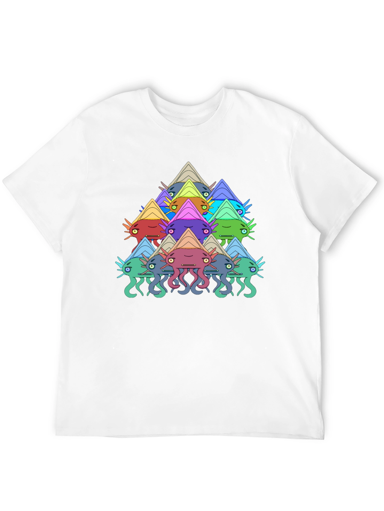 Funky Squid Graphic Tee - Mens Black T-Shirt