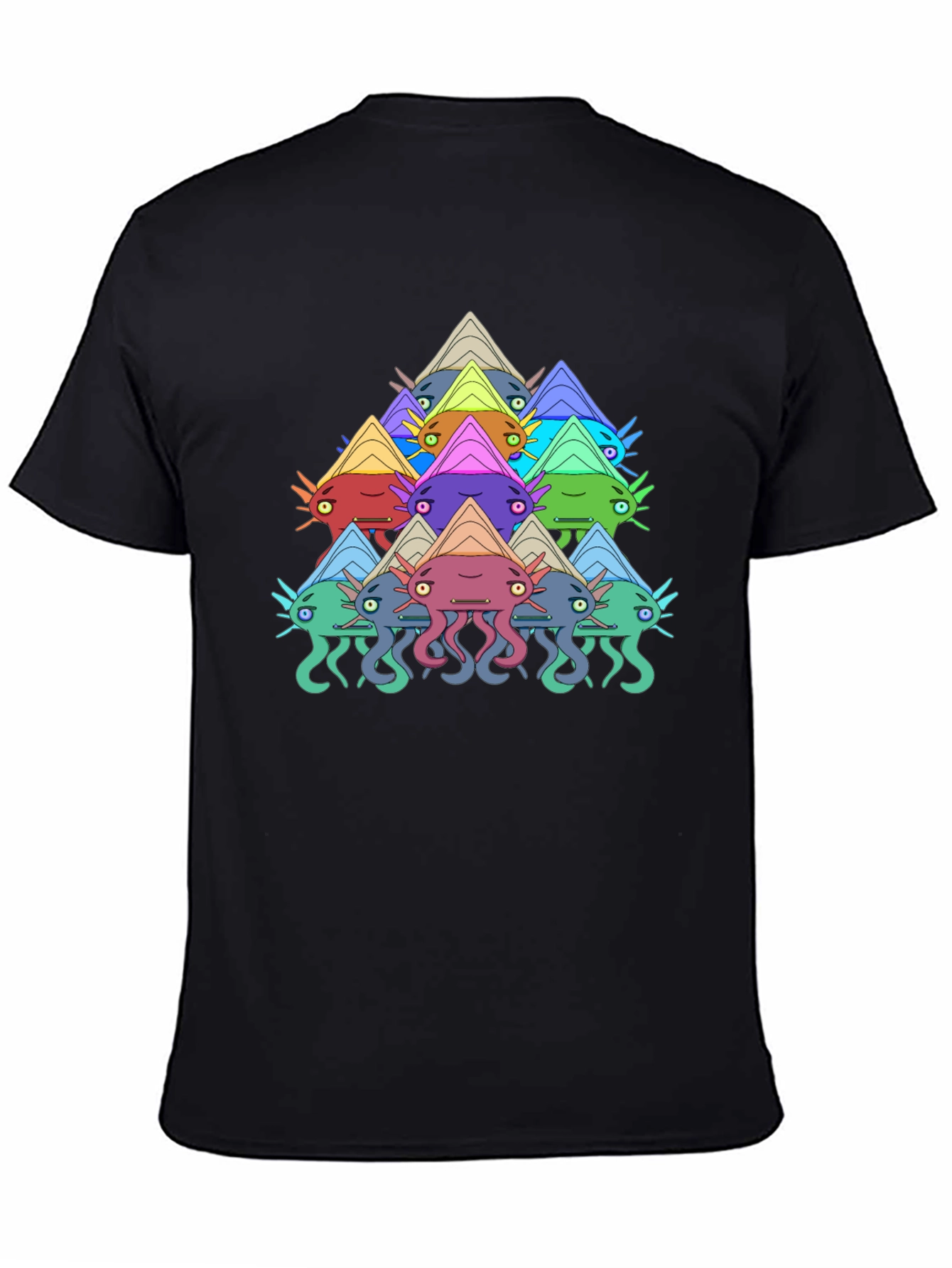 Funky Squid Graphic Tee - Mens Black T-Shirt