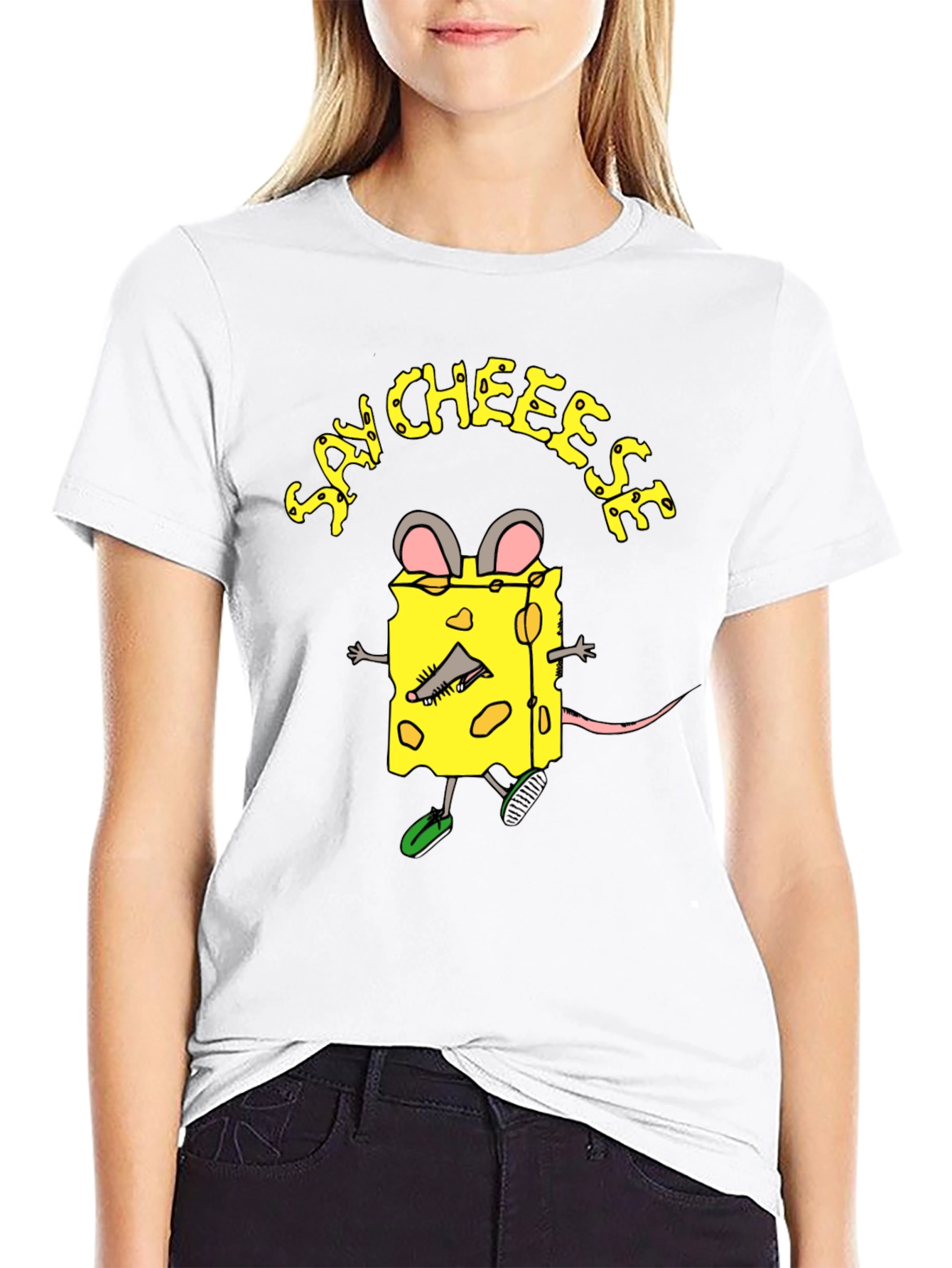 Say Cheese Funny Graphic T-Shirt