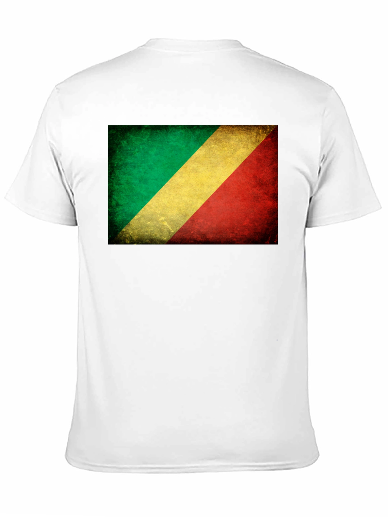 Republic of Congo Flag Distressed T-Shirt