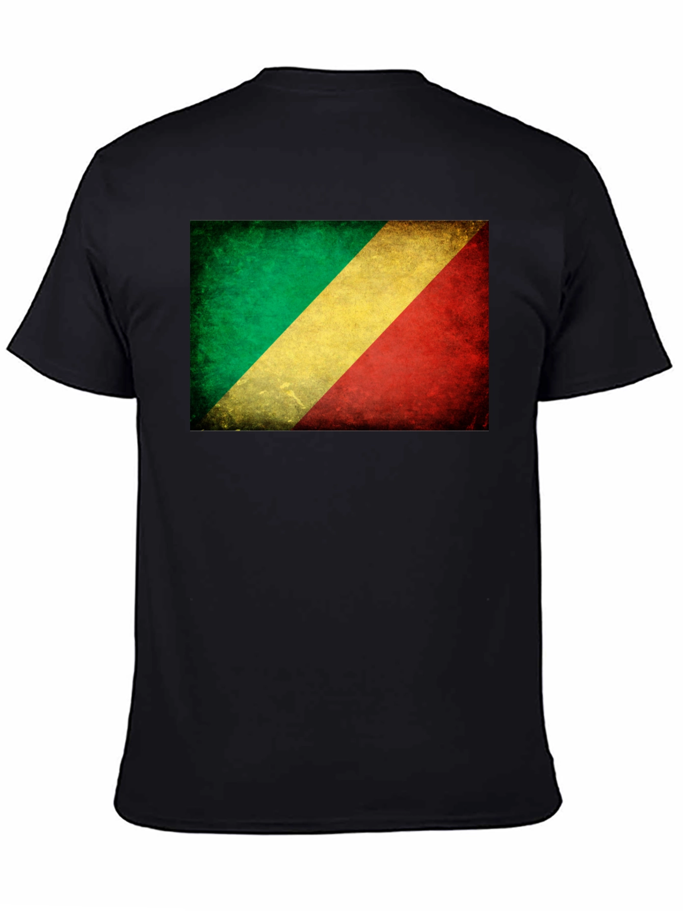 Republic of Congo Flag Distressed T-Shirt