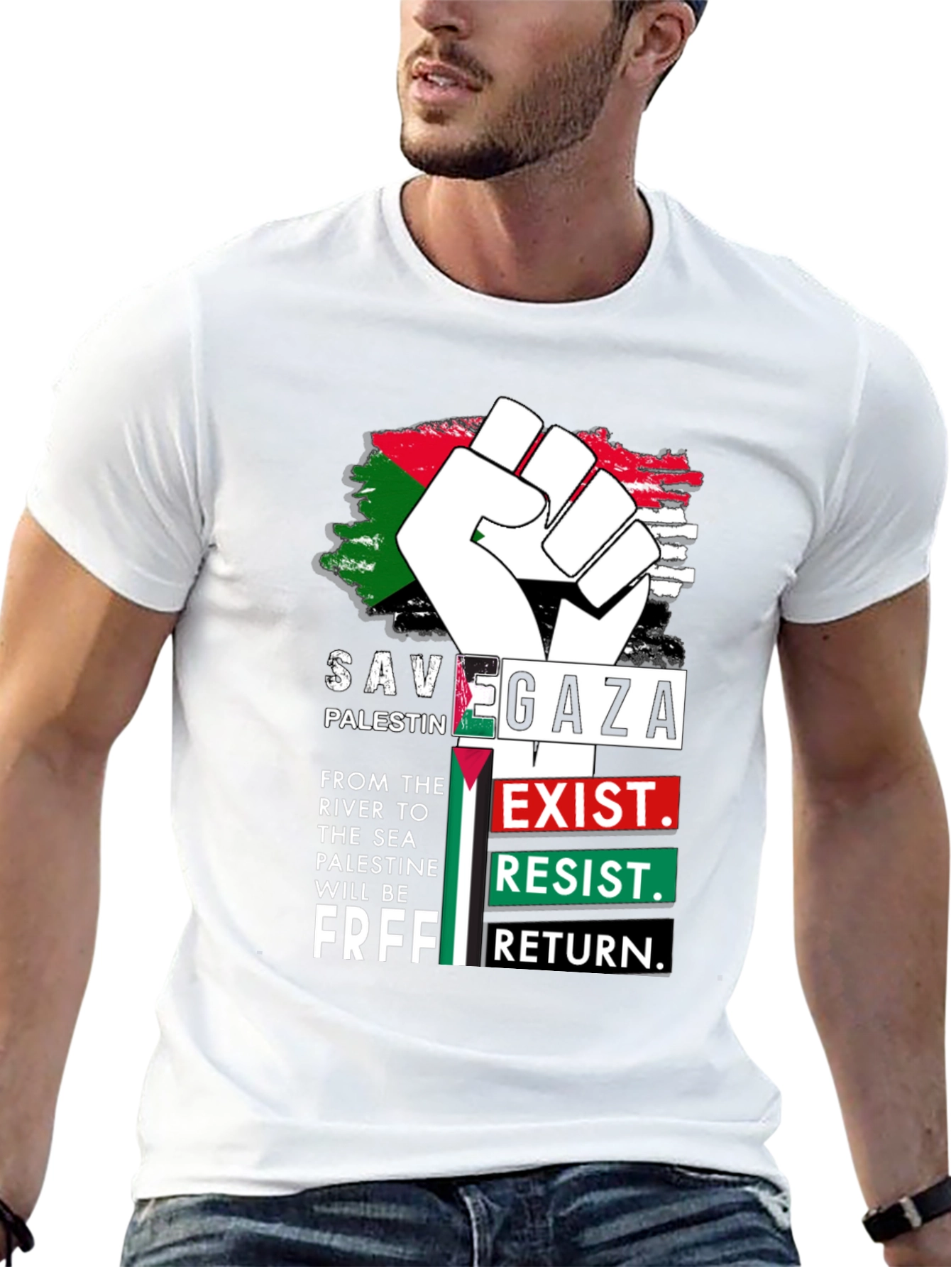 Save Gaza Palestine Graphic T-Shirt